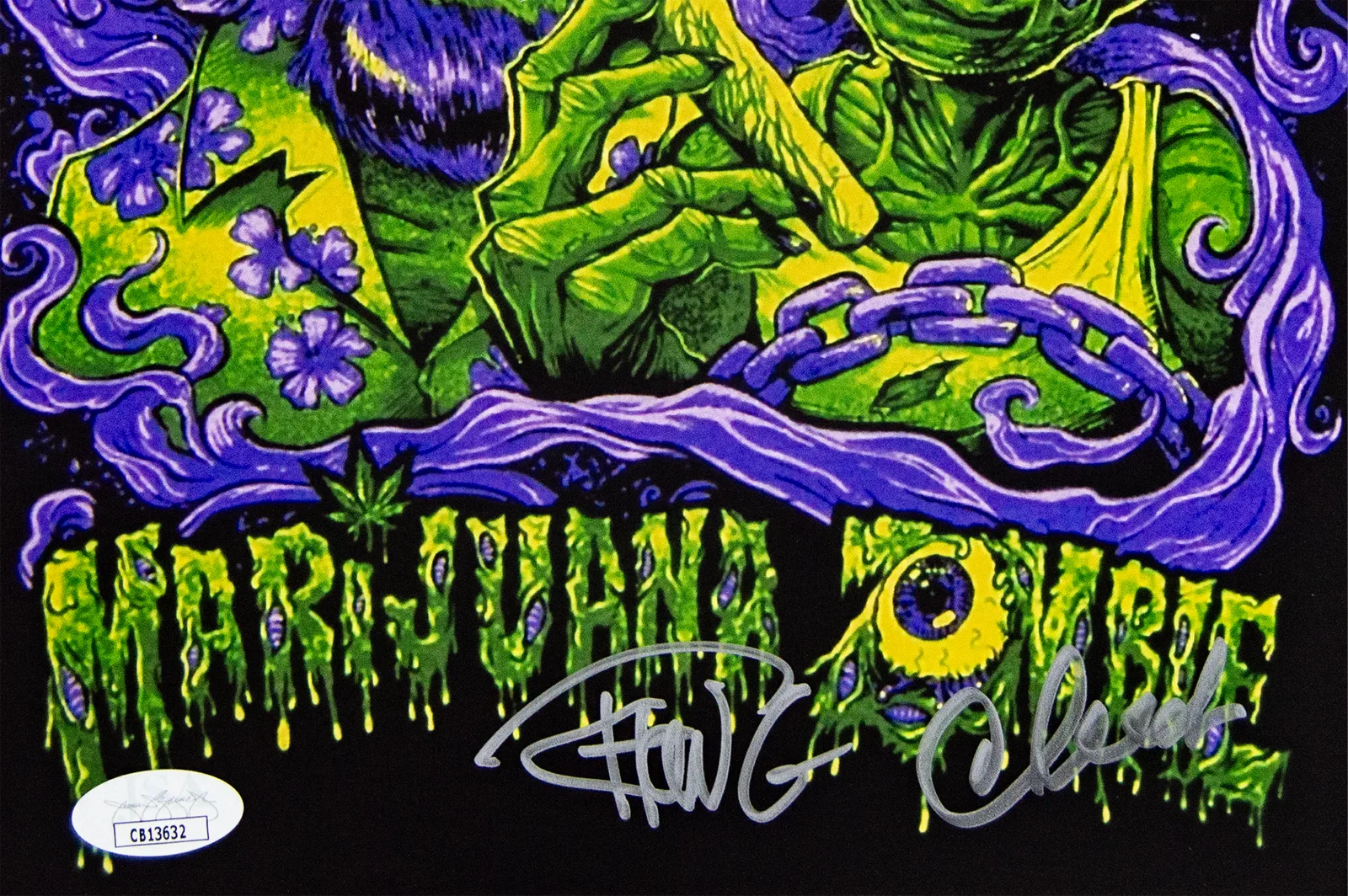 Cheech Marin, Tommy Chong — Cheech and Chong Autographed 8x10 Picture (JSA), image 2