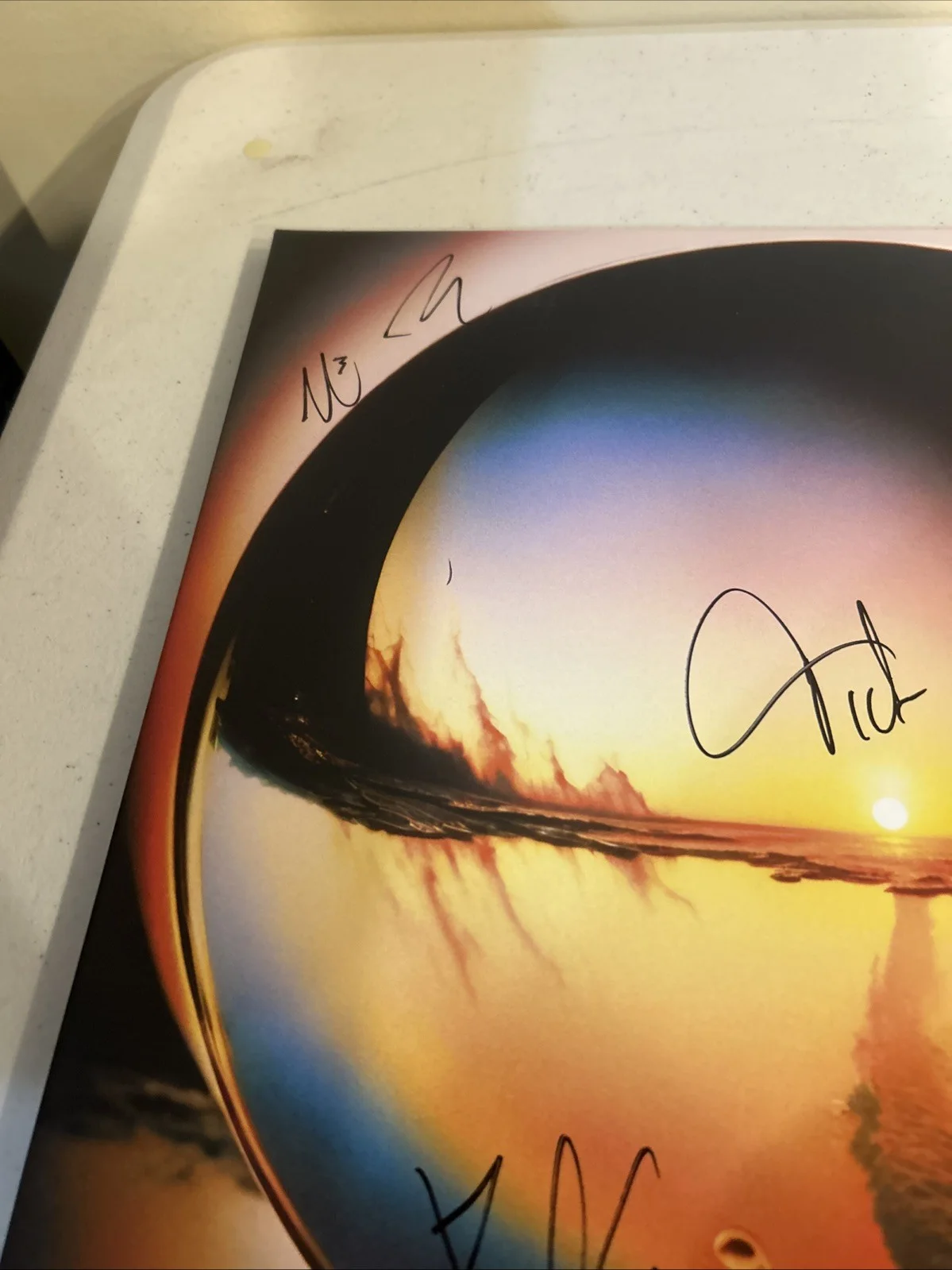 CAGE THE ELEPHANT SIGNED AUTOGRAPH VINYL ALBUM ACOA NEON PILL RECORD LP, изображение 5