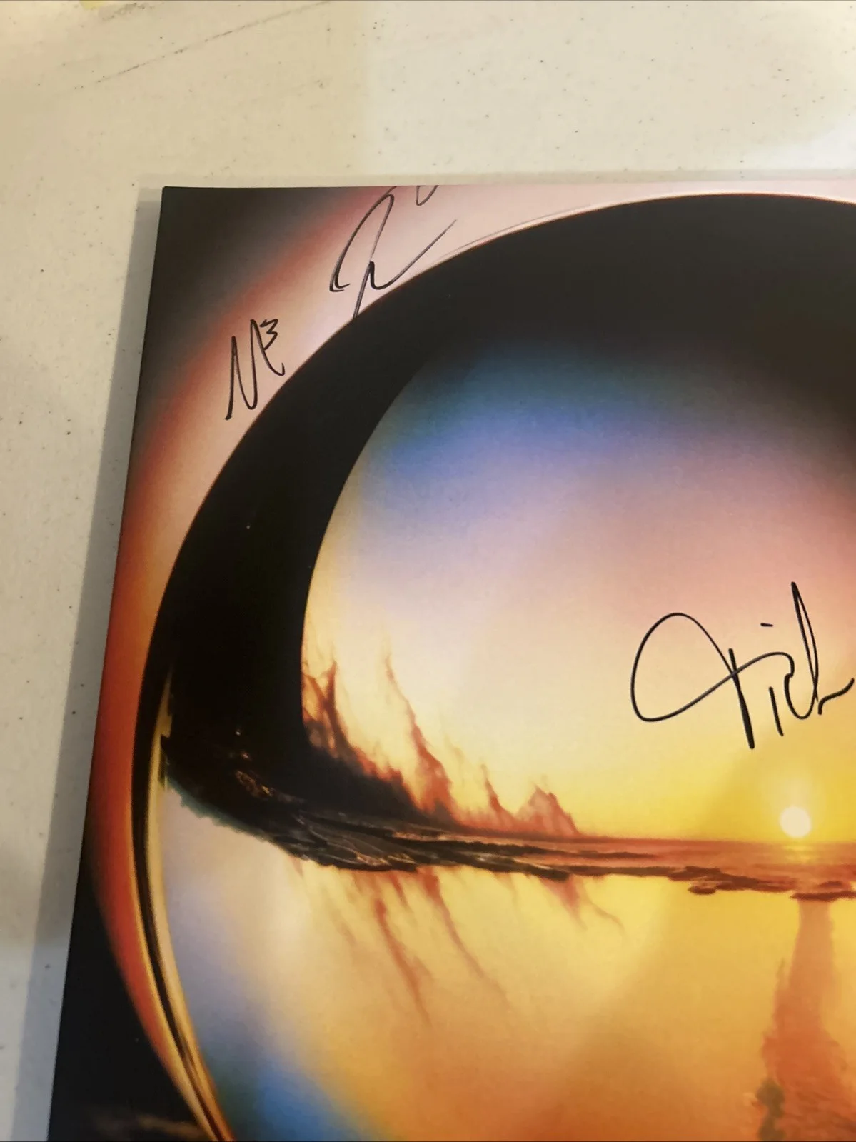 CAGE THE ELEPHANT SIGNED AUTOGRAPH VINYL ALBUM ACOA NEON PILL RECORD LP, image 3