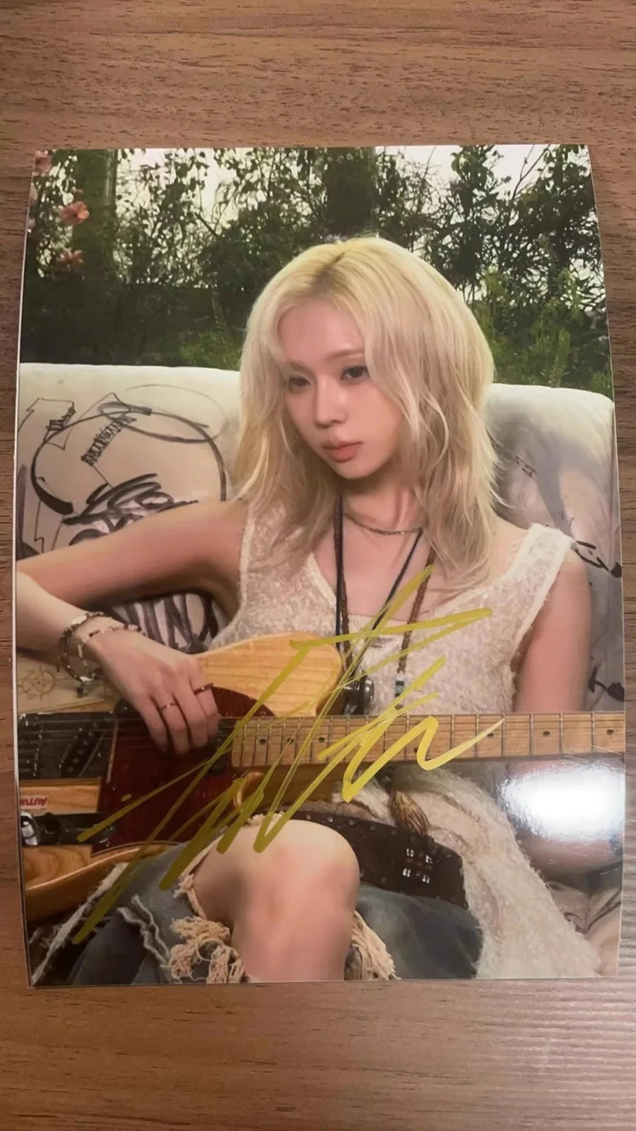 WINTER — aespa WINTER Autographs 6'' Hand Signed Autographed Photo Fans Gift 2024 NEW, изображение 4