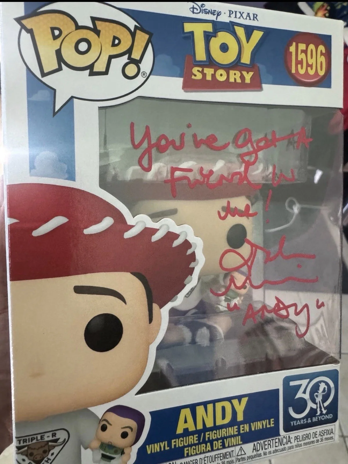 Toy Story Andy SIGNED Funko Pop, image 3