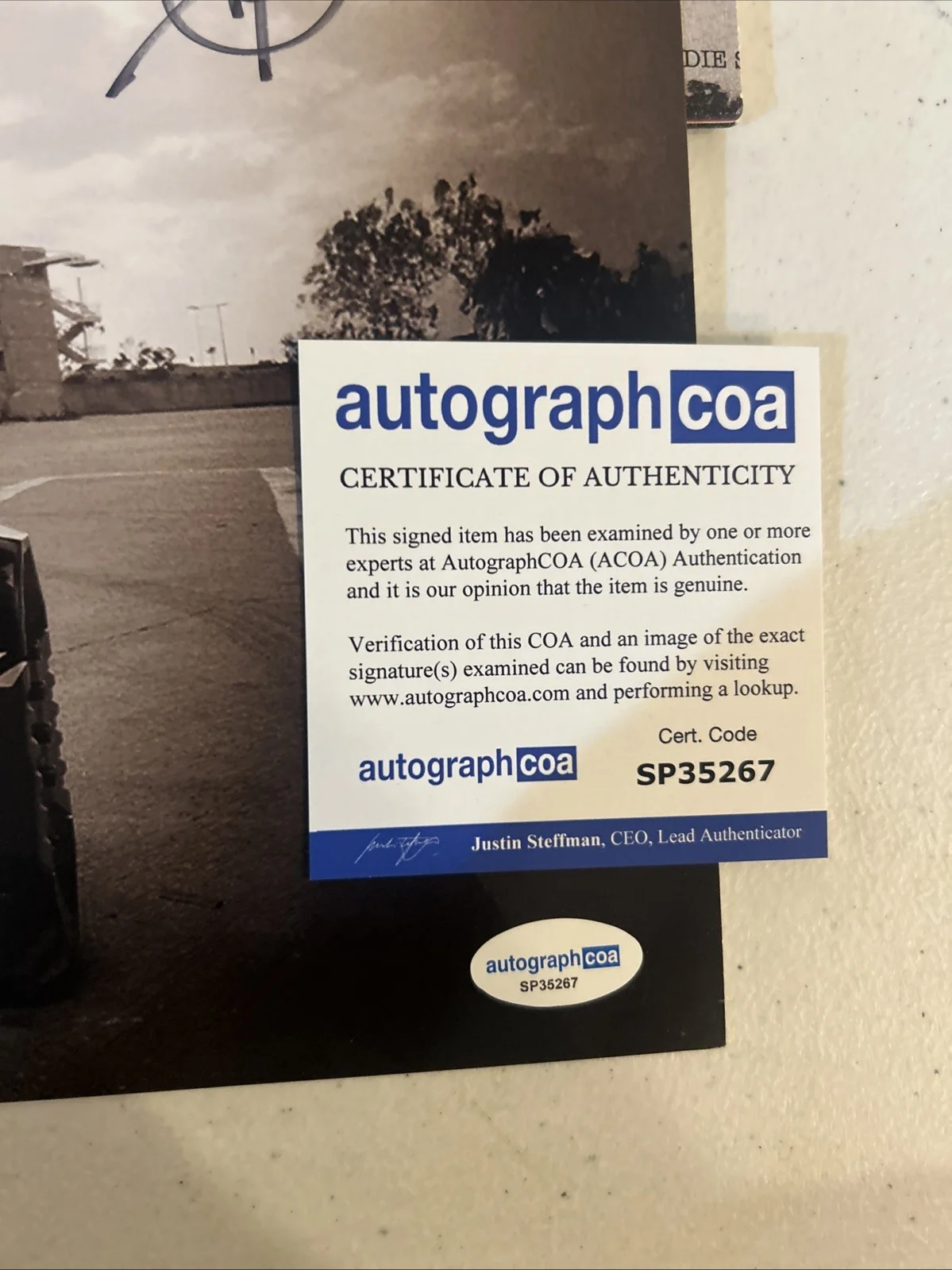 CHUCK D PUBLIC ENEMY SIGNED AUTOGRAPH VINYL ALBUM INSERT ACOA RADIO ARMAGEDDON, изображение 4