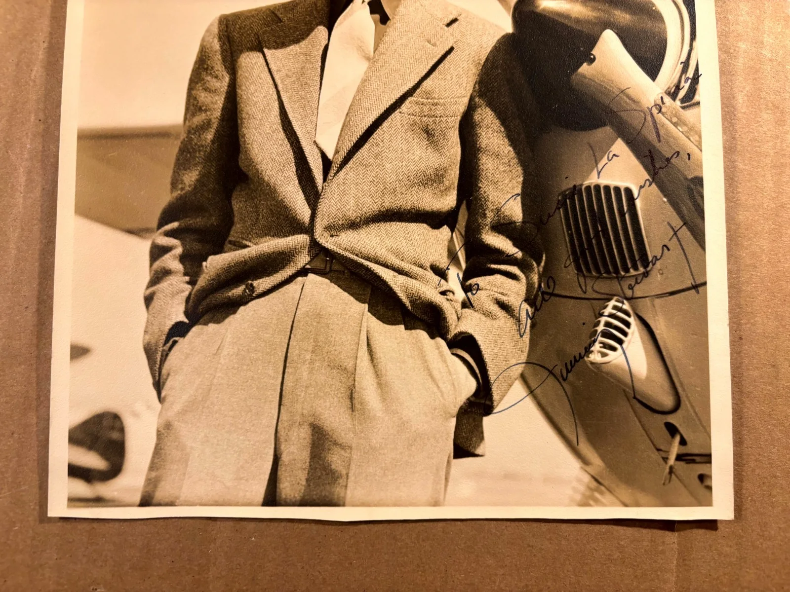 James Stewart Very Rare Very Early Autographed 8/10 Photo 30s Mr. Smith Pilot, изображение 3