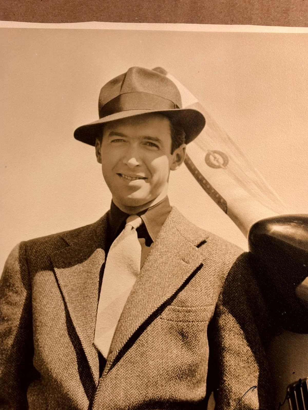 James Stewart Very Rare Very Early Autographed 8/10 Photo 30s Mr. Smith Pilot, изображение 4