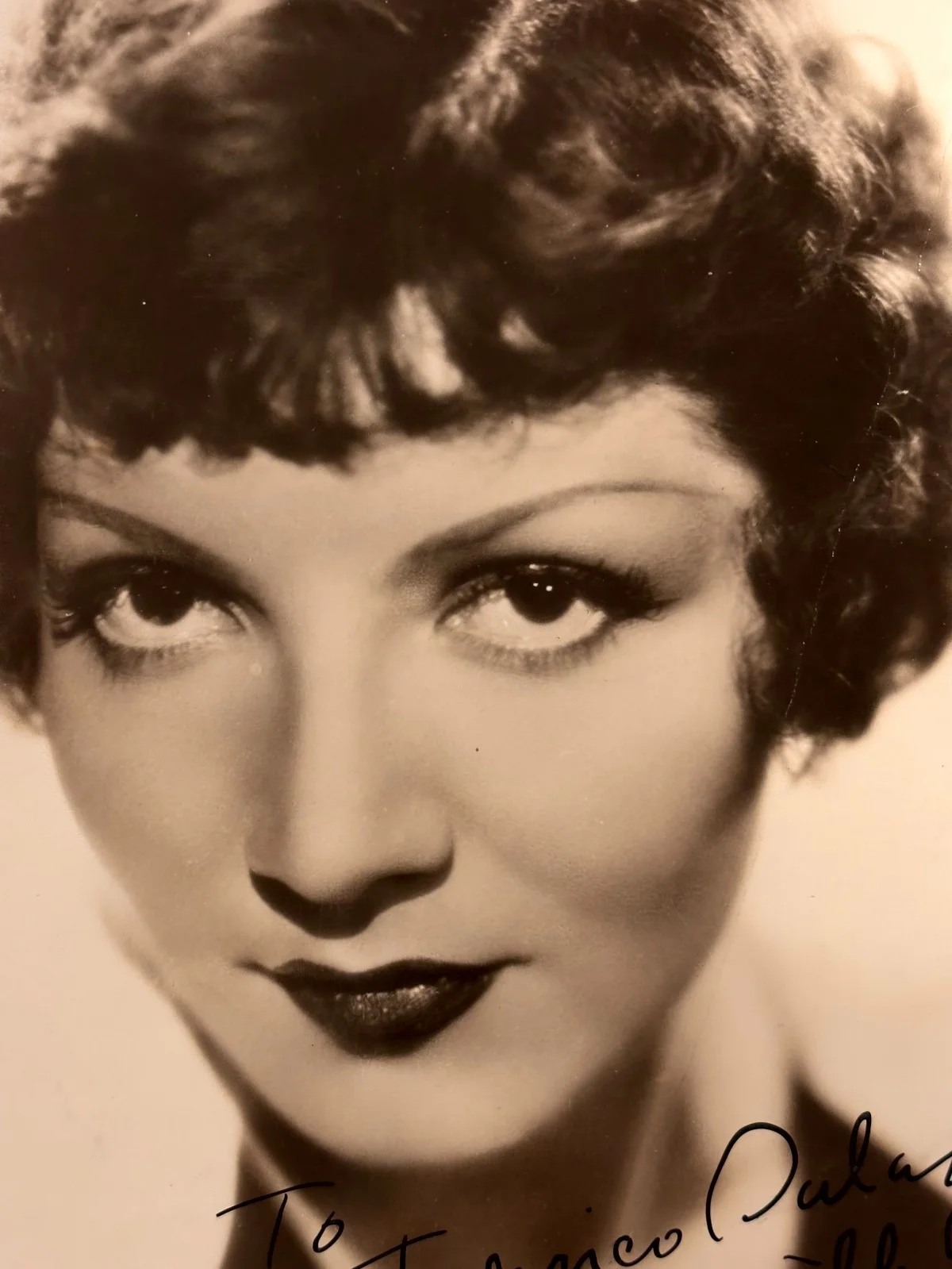Claudette Colbert Rare Very Early Autographed 8/10 Photo '34 It HappenedOneNight, image 4
