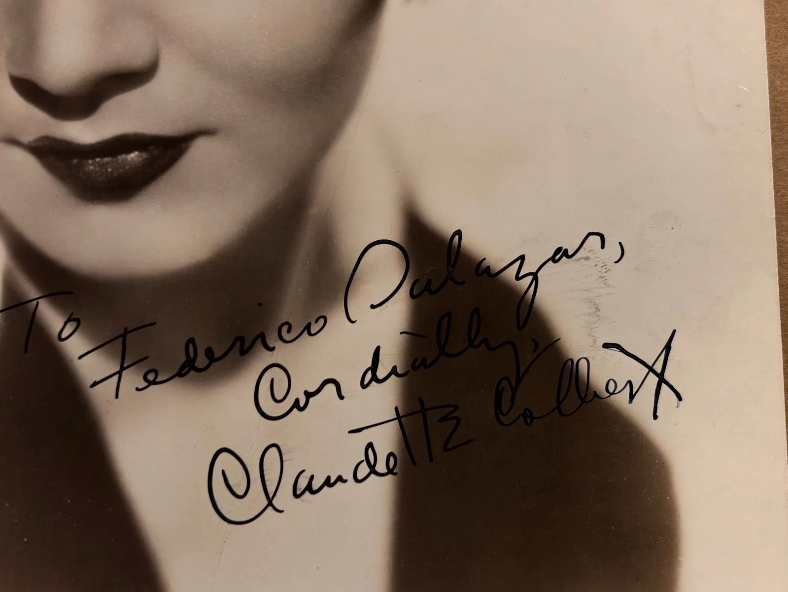 Claudette Colbert Rare Very Early Autographed 8/10 Photo '34 It HappenedOneNight, image 5