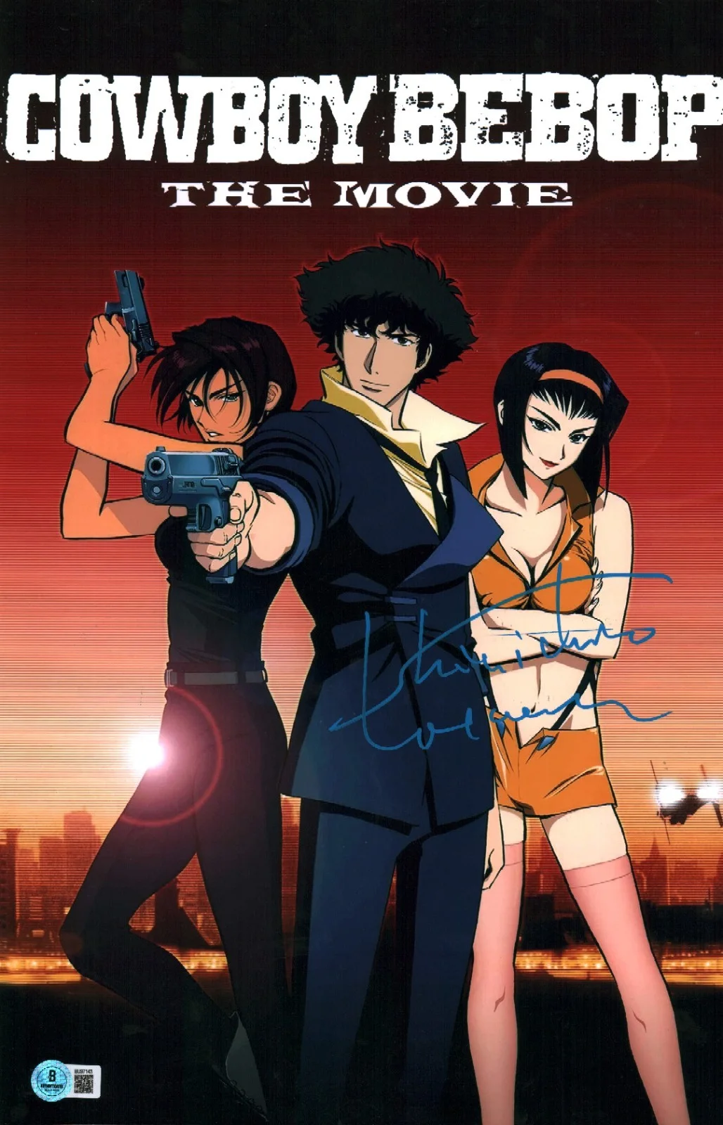 shin'ichiro watanabe — Shinichiro Watanabe Signed Cowboy Bebop Movie Creator Legend 11x17 Photo COA