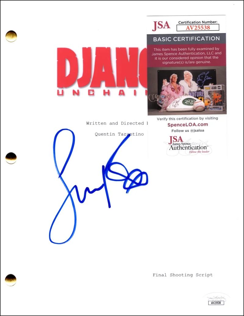 Jamie Foxx — Jamie Foxx Signed Autograph Django Unchained Movie Script Screenplay w/ JSA COA, image 2