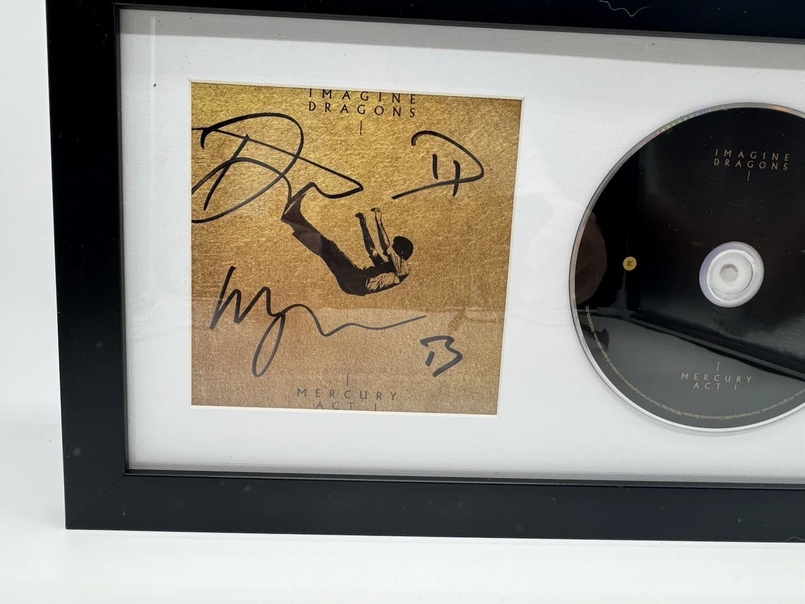 IMAGINE DRAGONS Signed Autographed MERCURY ACT 1 Framed CD Display Horizontal, image 2