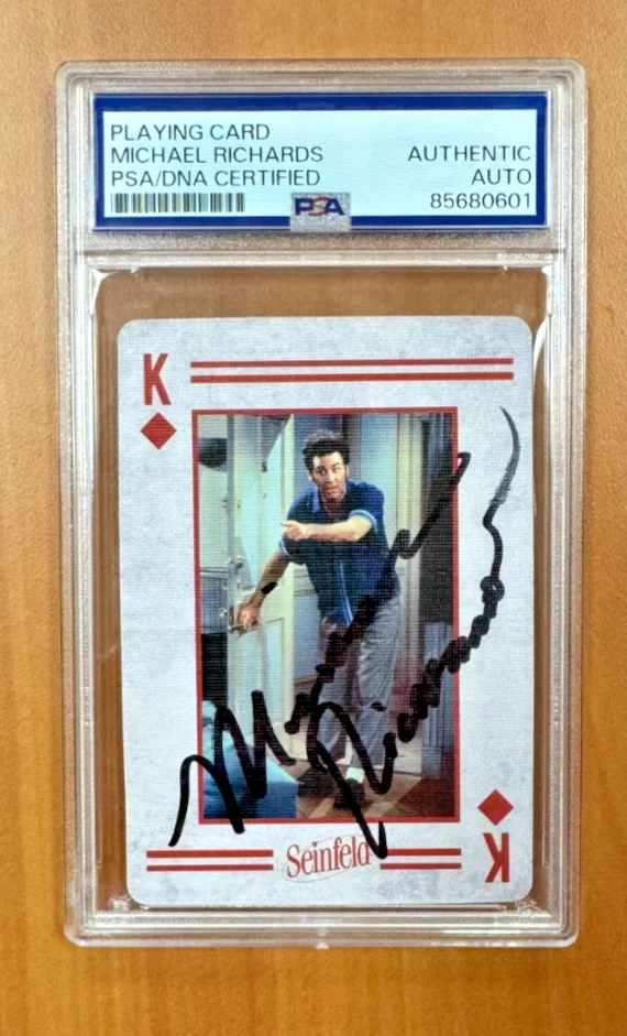 Michael Richards — Michael Richards Signed Autographed Seinfeld Playing Card K Diamonds PSA/DNA COA