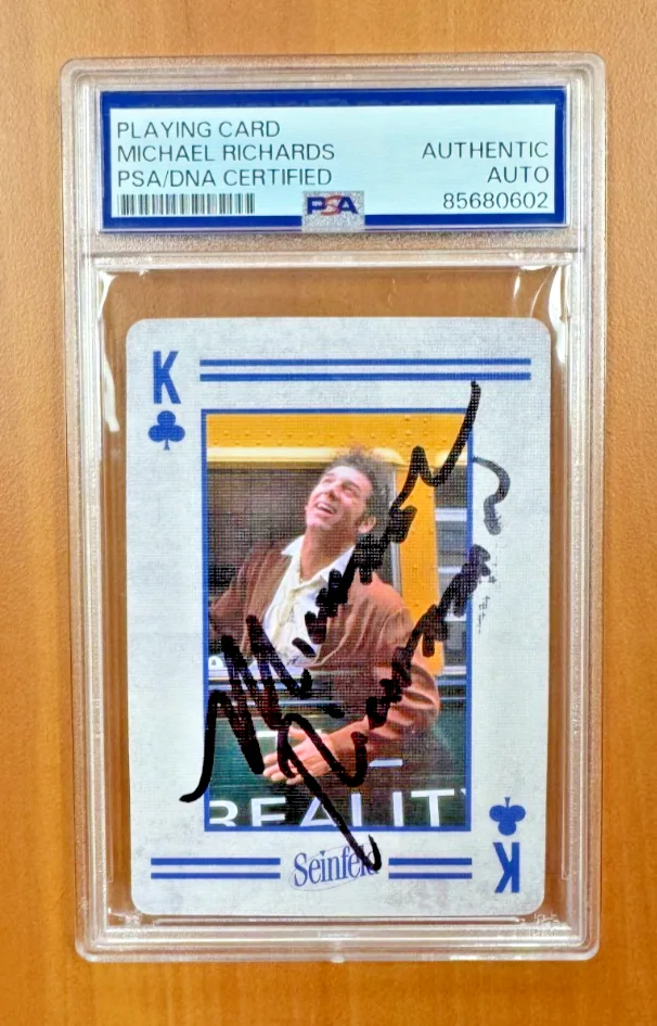 Michael Richards — Michael Richards Signed Autographed Seinfeld Playing Card K Clubs PSA/DNA COA