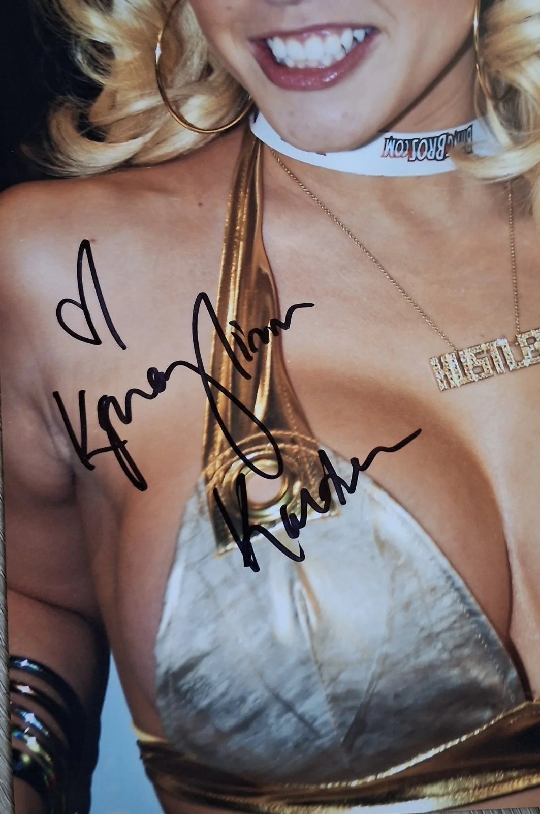 Kagney Linn Karter Signed 8x12" Original PHOTO #2 - Stunning Blonde RIP, изображение 2