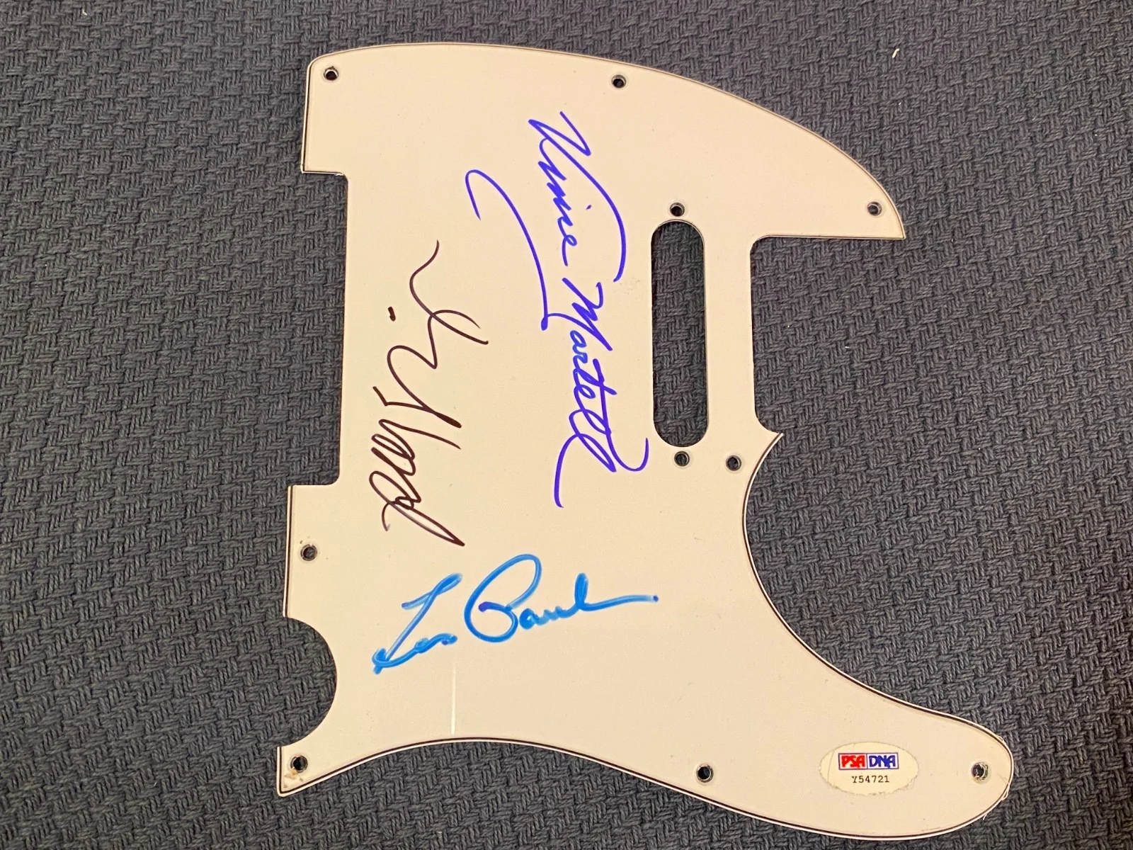 Les Paul Robby Krieger Doors 3x Autograph Auto Signed Guitar Pickguard PSA, image 2