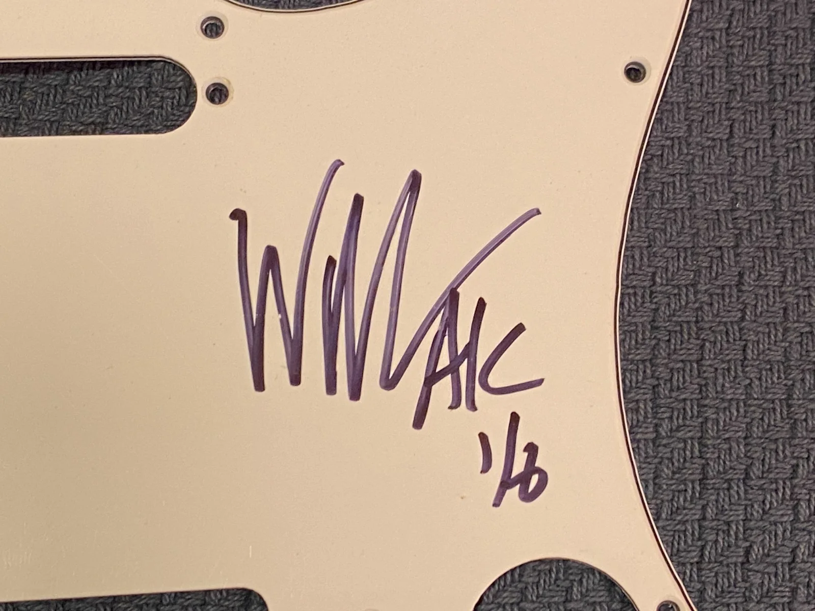 William Duvall Alice In Chains Autographed Auto Signed Guitar Pickguard Rock, image 4