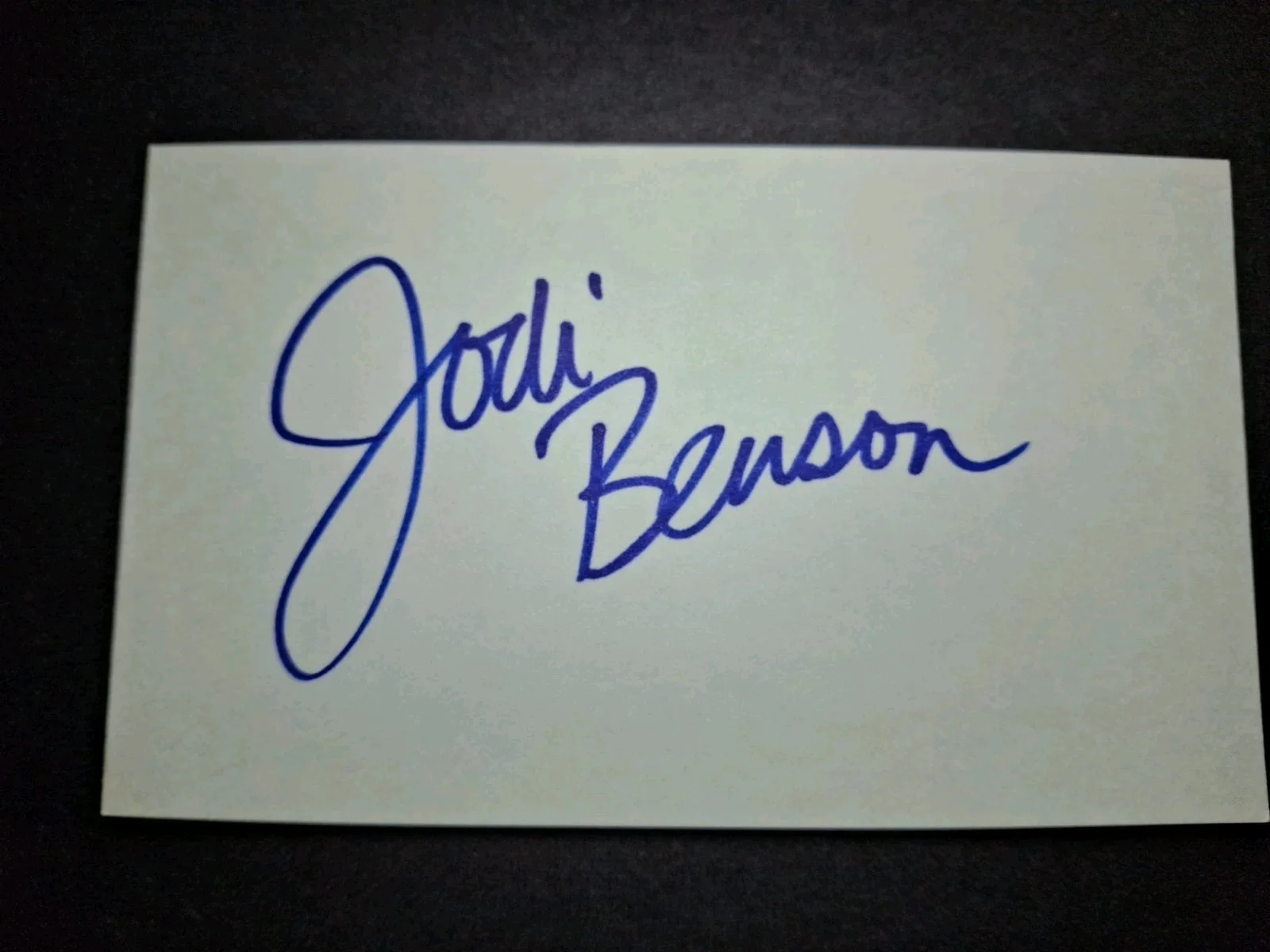 Jodi Benson — JODI BENSON - DISNEY THE LITTLE MERMAID "ARIEL" - SIGNED 3x5 Index Card