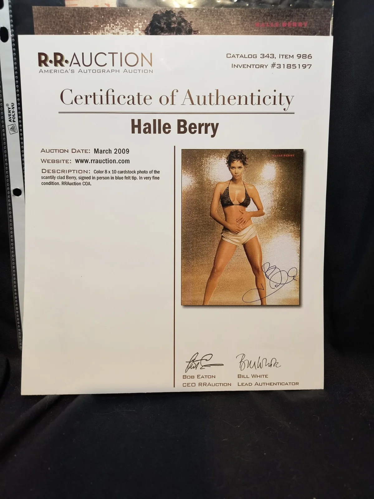 Halle Berry — Halle Berry Actress Autographed 8x10 W COA Monsters Ball, Catwoman, Swordfish,m, изображение 3