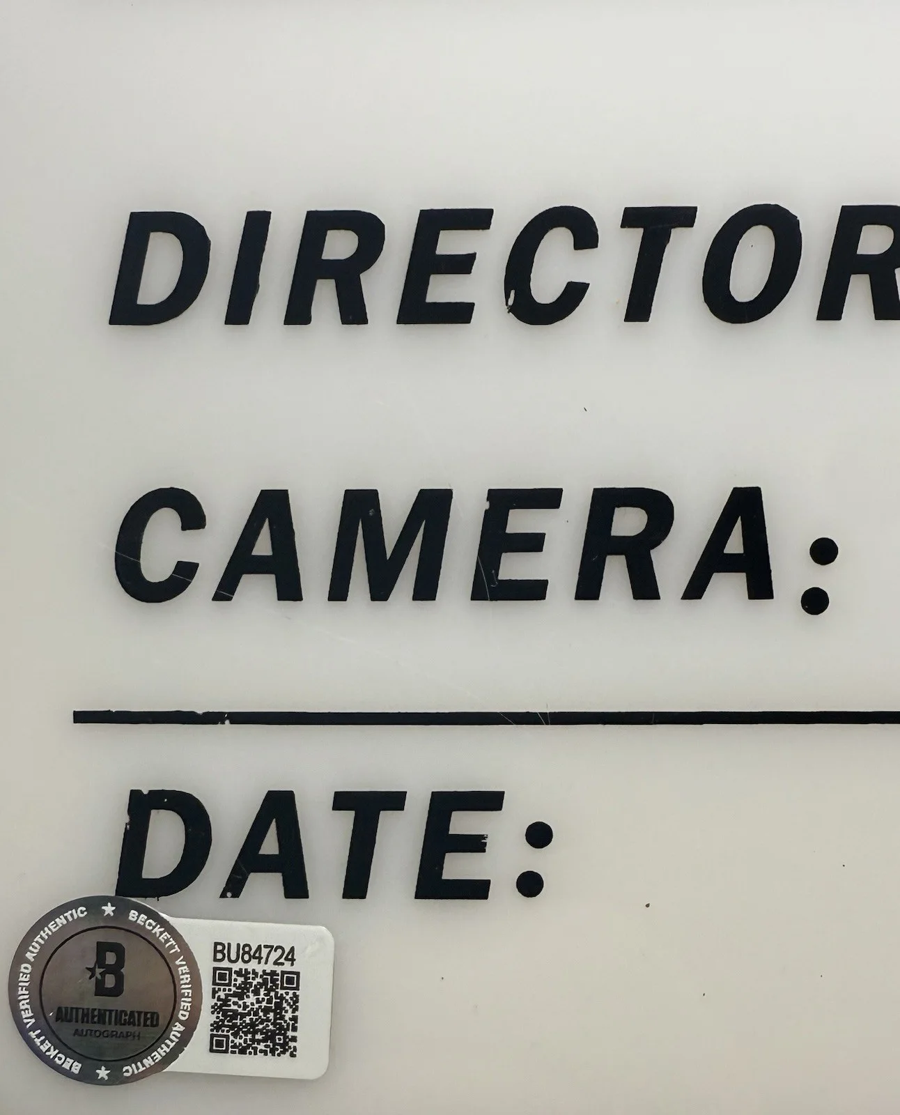 Guillermo Del Toro — Guillermo Del Toro Autograph Signed Director’s Clapboard with Beckett COA, изображение 3