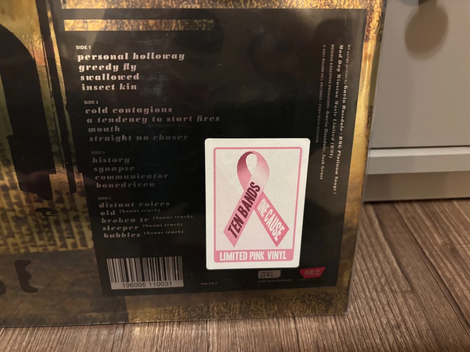 GAVIN ROSSDALE SIGNED AUTOGRAPHED BUSH PINK LP VINYL RAZORBLADE SUITCASE, изображение 3