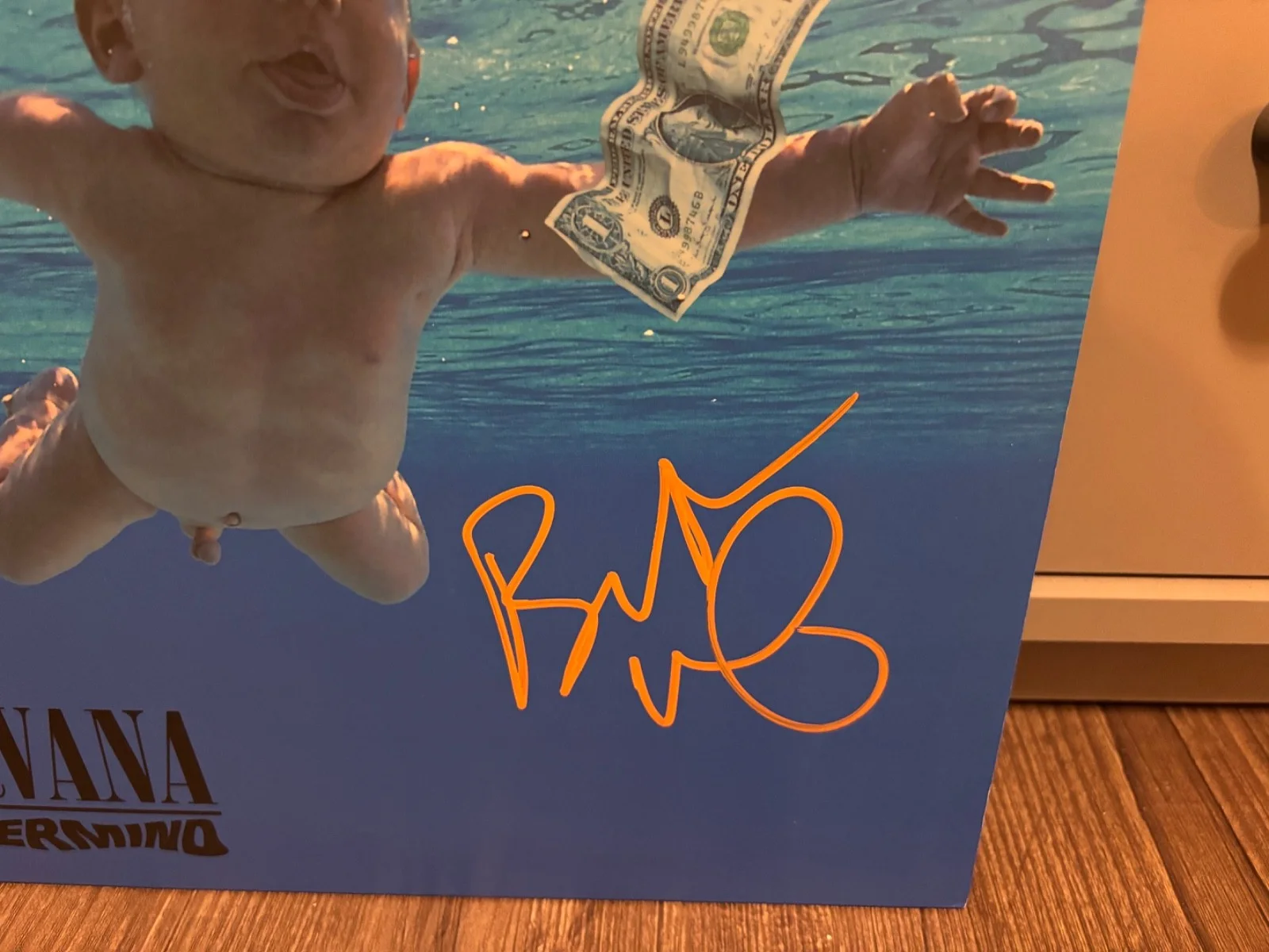 NIRVANA SIGNED AUTOGRAPHED LP VINYL NEVERMIND BUTCH VIG RARE IN PERSON GARBAGE 3, изображение 2
