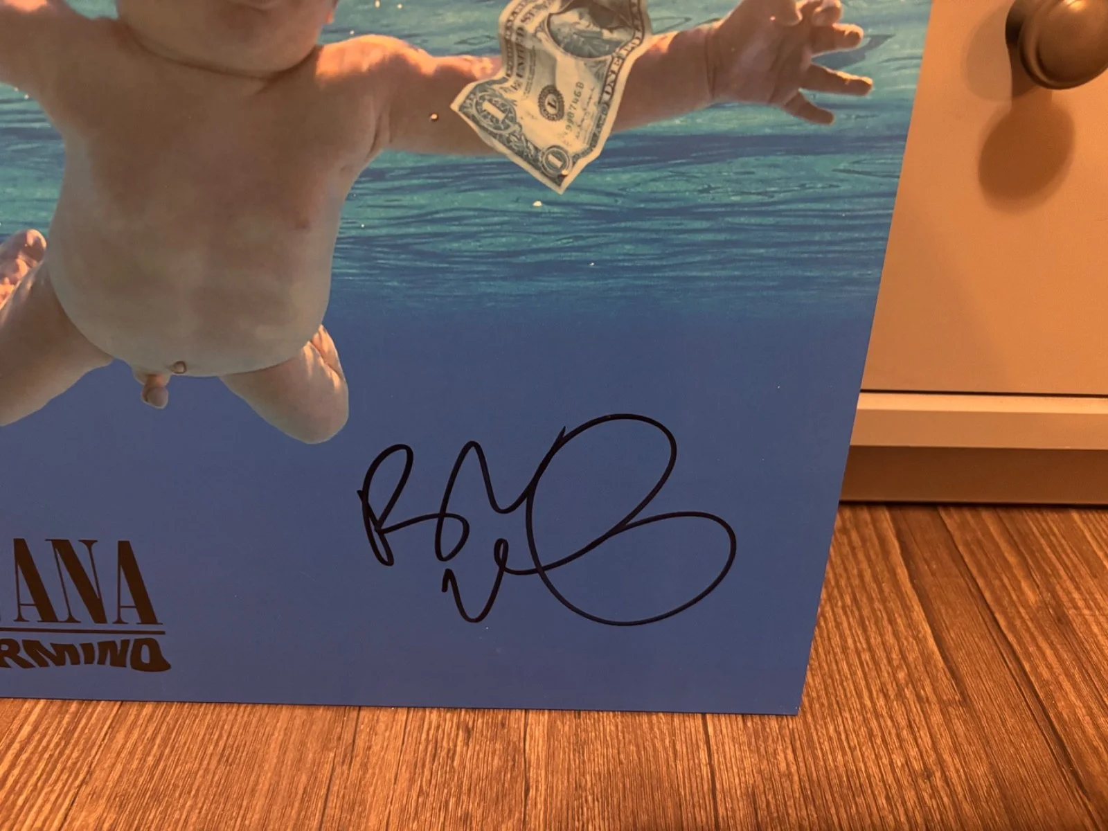 NIRVANA SIGNED AUTOGRAPHED LP VINYL NEVERMIND BUTCH VIG RARE IN PERSON GARBAGE 2, image 2