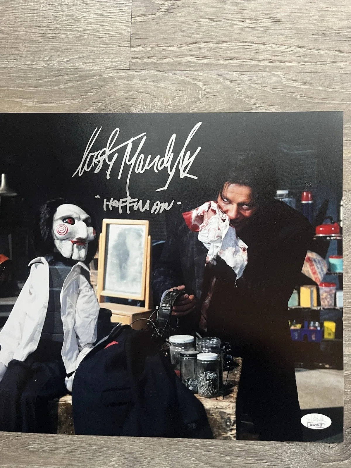 Costas Mandylor — Costas Mandylor Signed Saw 11x14 Photo JSA COA Detective Hoffman Jigsaw Horror, image 5