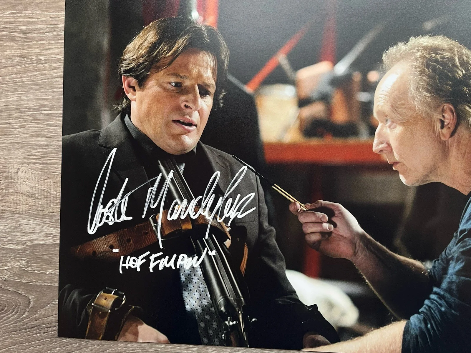 Costas Mandylor — Costas Mandylor Signed Saw 11x14 Photo JSA COA Detective Hoffman Jigsaw Horror, image 3