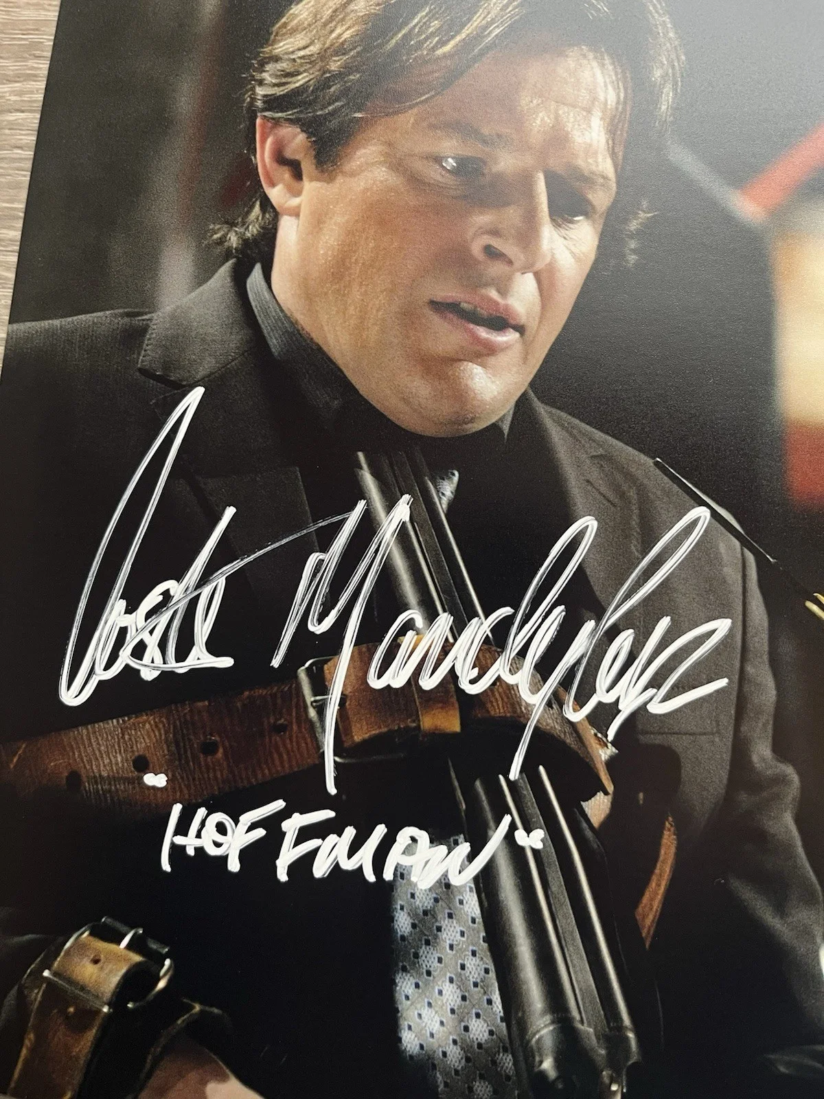 Costas Mandylor — Costas Mandylor Signed Saw 11x14 Photo JSA COA Detective Hoffman Jigsaw Horror, image 4