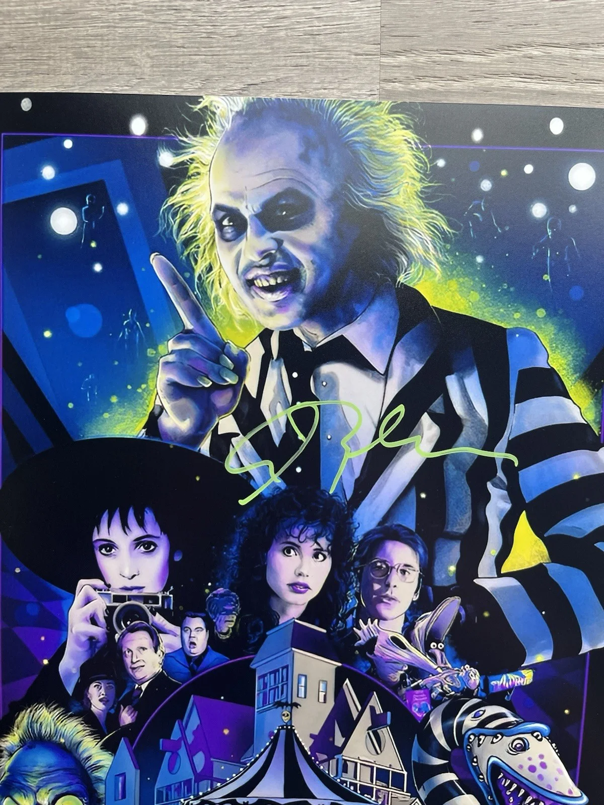 Alec Baldwin — Alec Baldwin Signed Beetlejuice 11x17 Photo JSA COA Adam Maitland Horror Auto, изображение 3