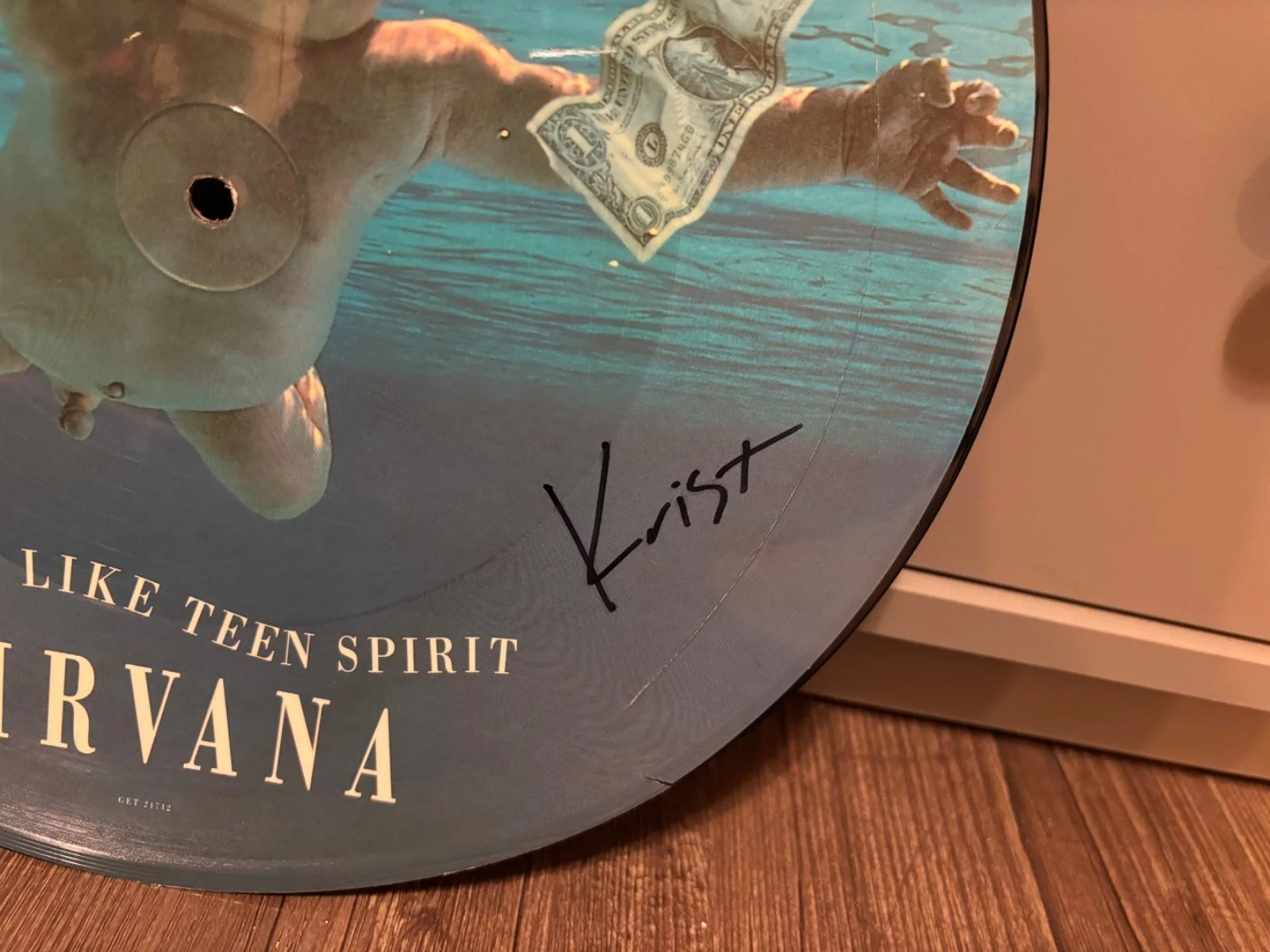 NIRVANA SIGNED AUTOGRAPHED LP VINYL PIC DISC SMELLS TEEN X3 KRIST CHAD BUTCH, image 4