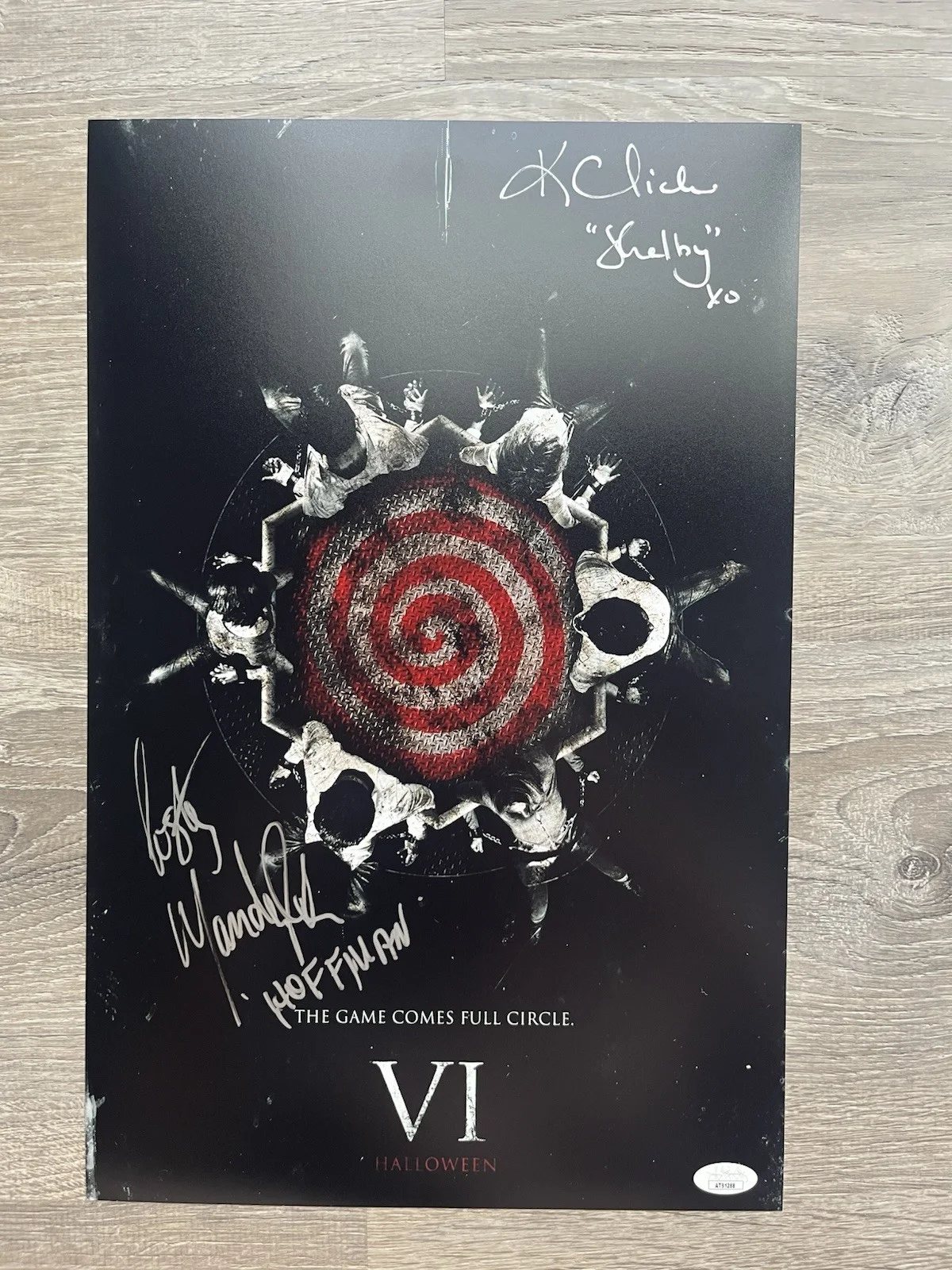 Costas Mandylor — Costas Mandylor Karen Cliche Signed Saw VI 11x17 Photo JSA COA Jigsaw Horror, изображение 2