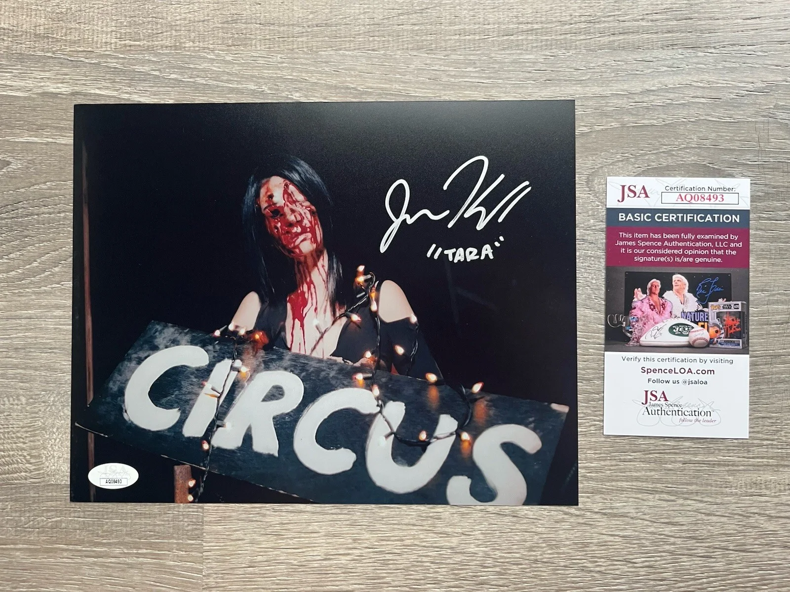 Jenna Kanell — Jenna Kanell Signed Terrifier 8x10 Photo JSA COA Tara Art The Clown Horror Auto