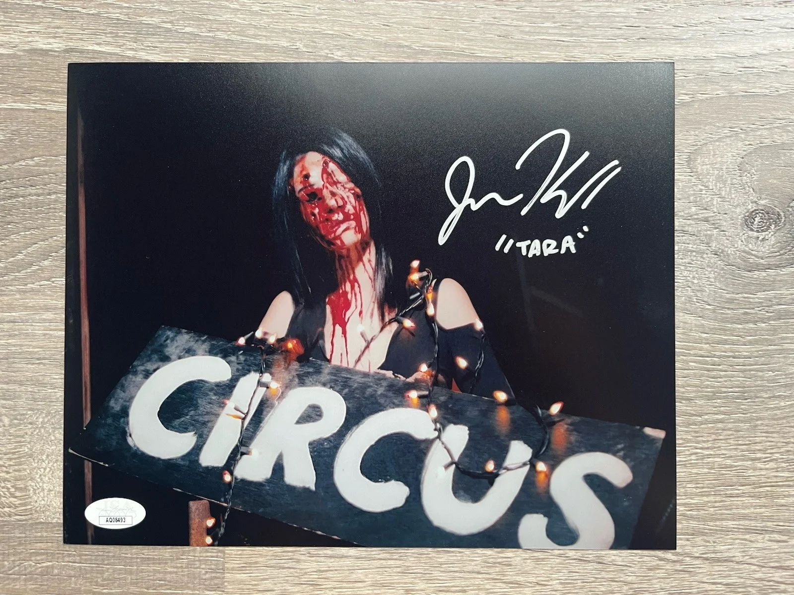 Jenna Kanell — Jenna Kanell Signed Terrifier 8x10 Photo JSA COA Tara Art The Clown Horror Auto, изображение 2