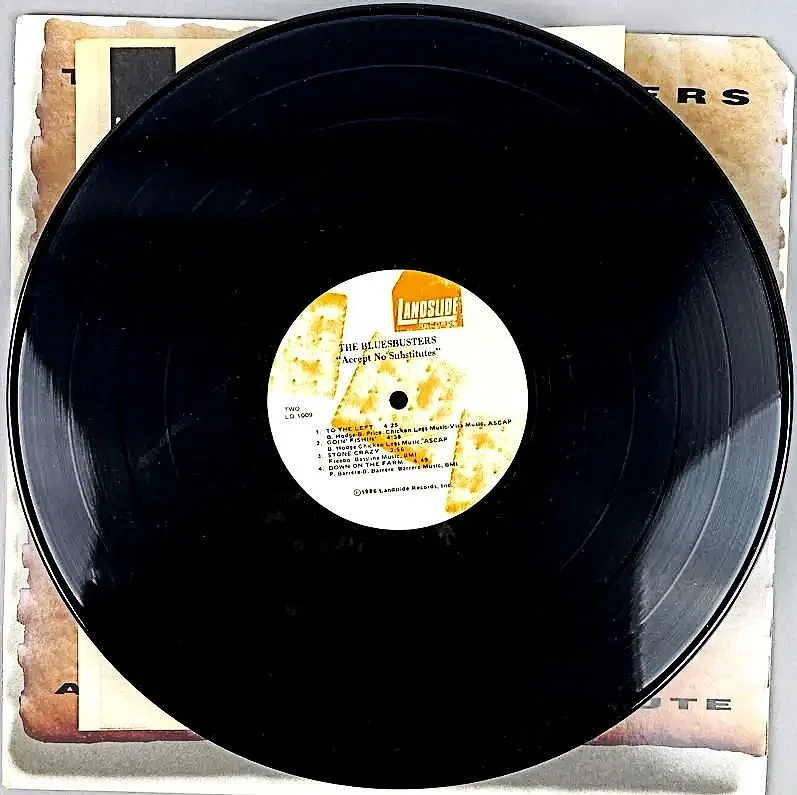 The Blues Busters Paul Barrere autographed Vinyl LP "Accept No Substitute" W/COA, image 3