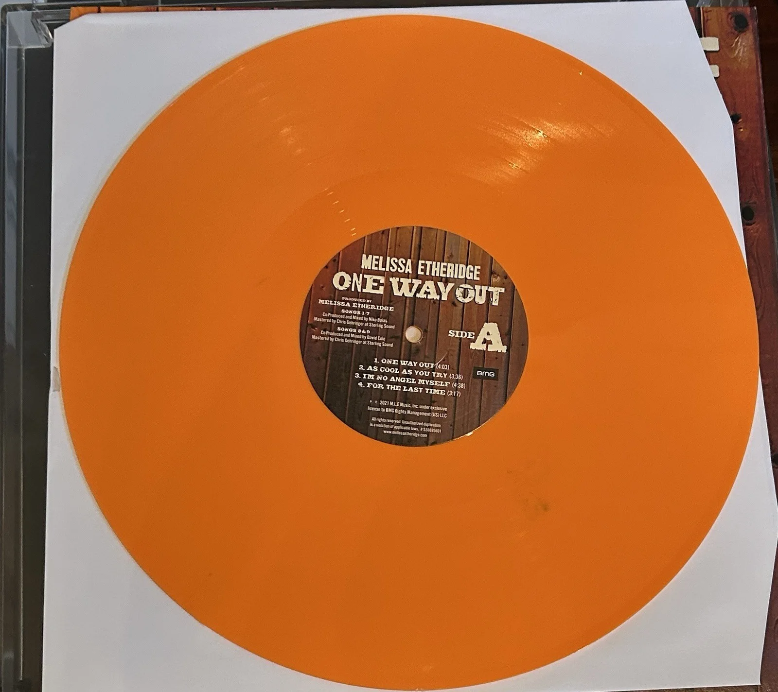 Melissa Etheridge Signed Vinyl Autographed No Way Out Orange, image 4