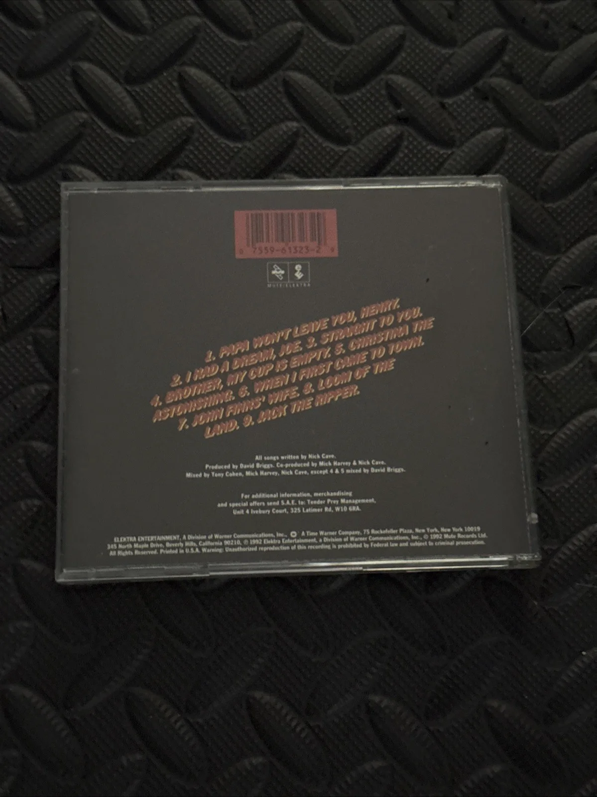 Signed Nick Cave Henry’s Dream CD Rare Vintage Collectible, image 4
