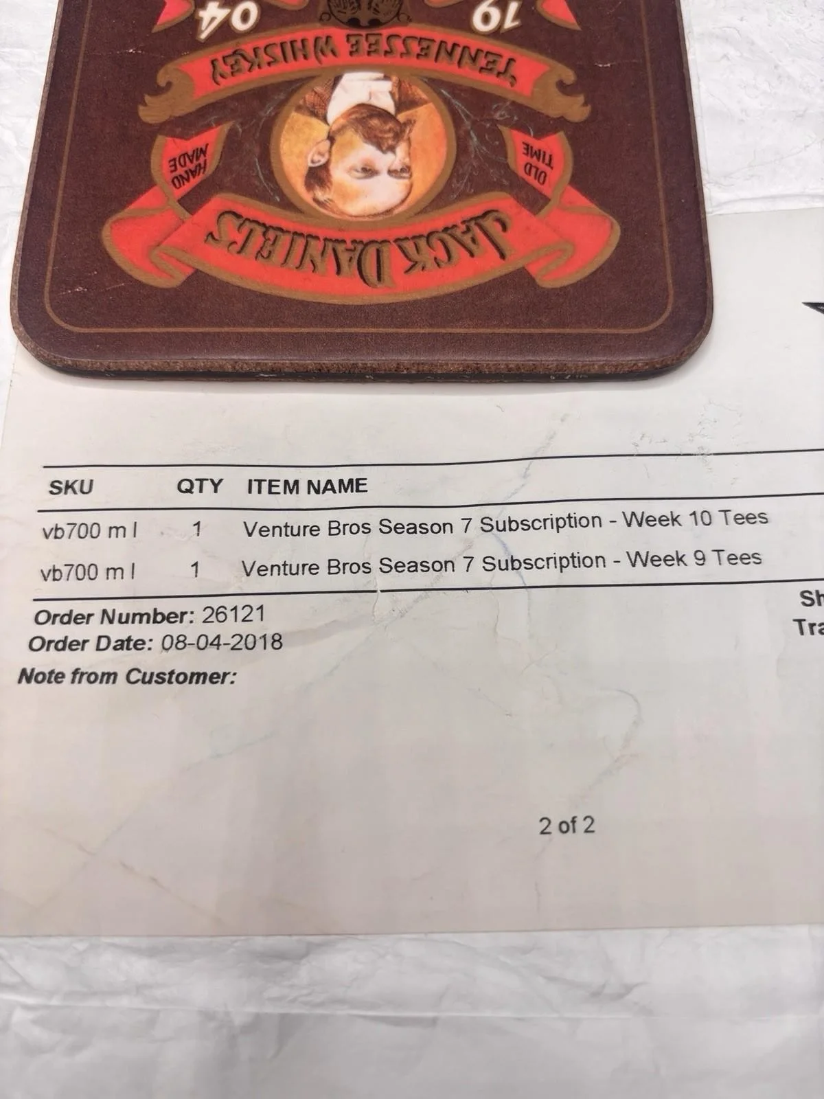 Venture Bros T Shirt Club 2018 No.9 Dragon Finkelstein. Size L., изображение 2