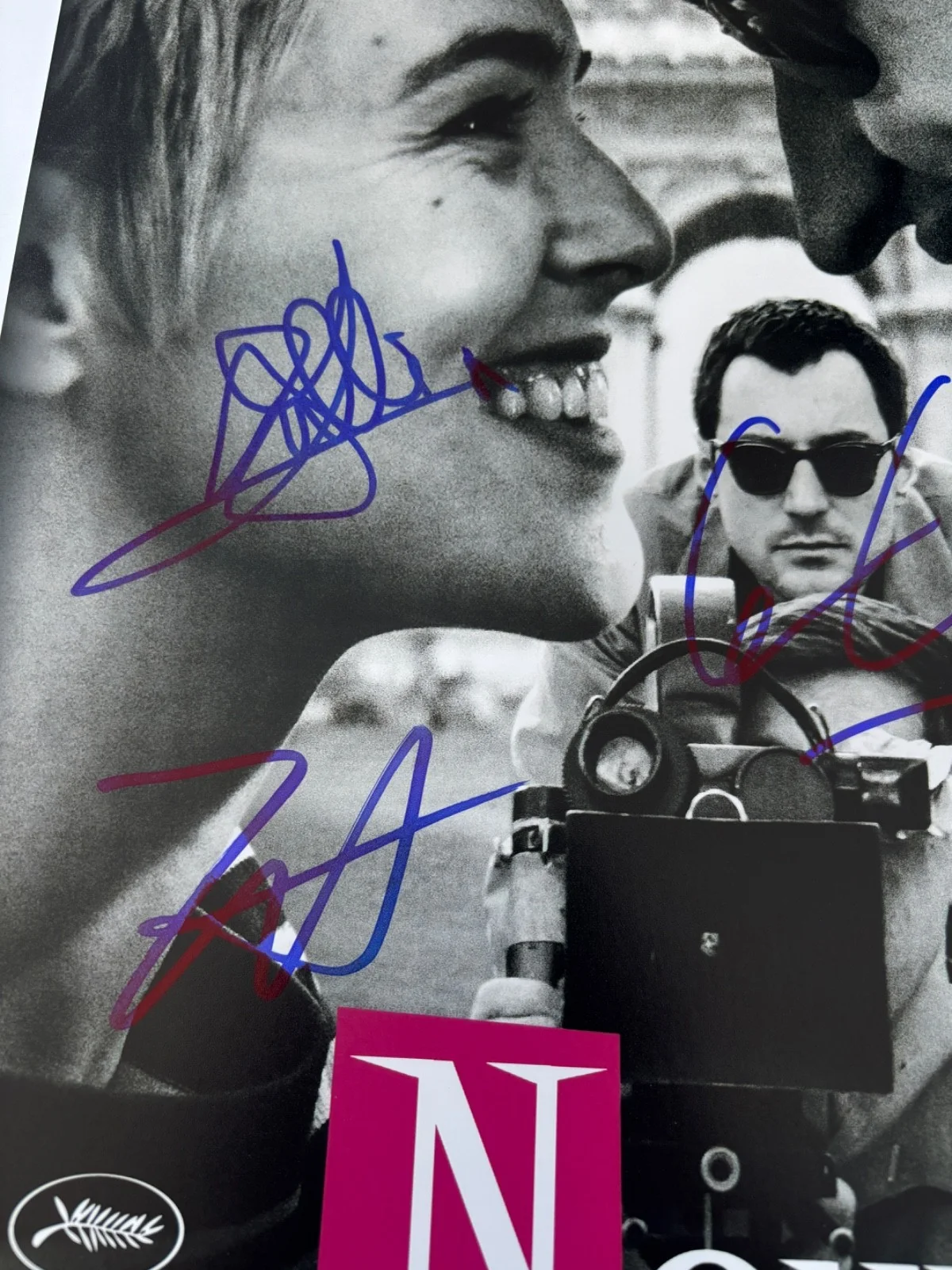 NOUVELLE VAGUE CAST SIGNED 12X18 POSTER PHOTO ZOEY DEUTCH +2 MARBECK DULLIN BAS, image 2