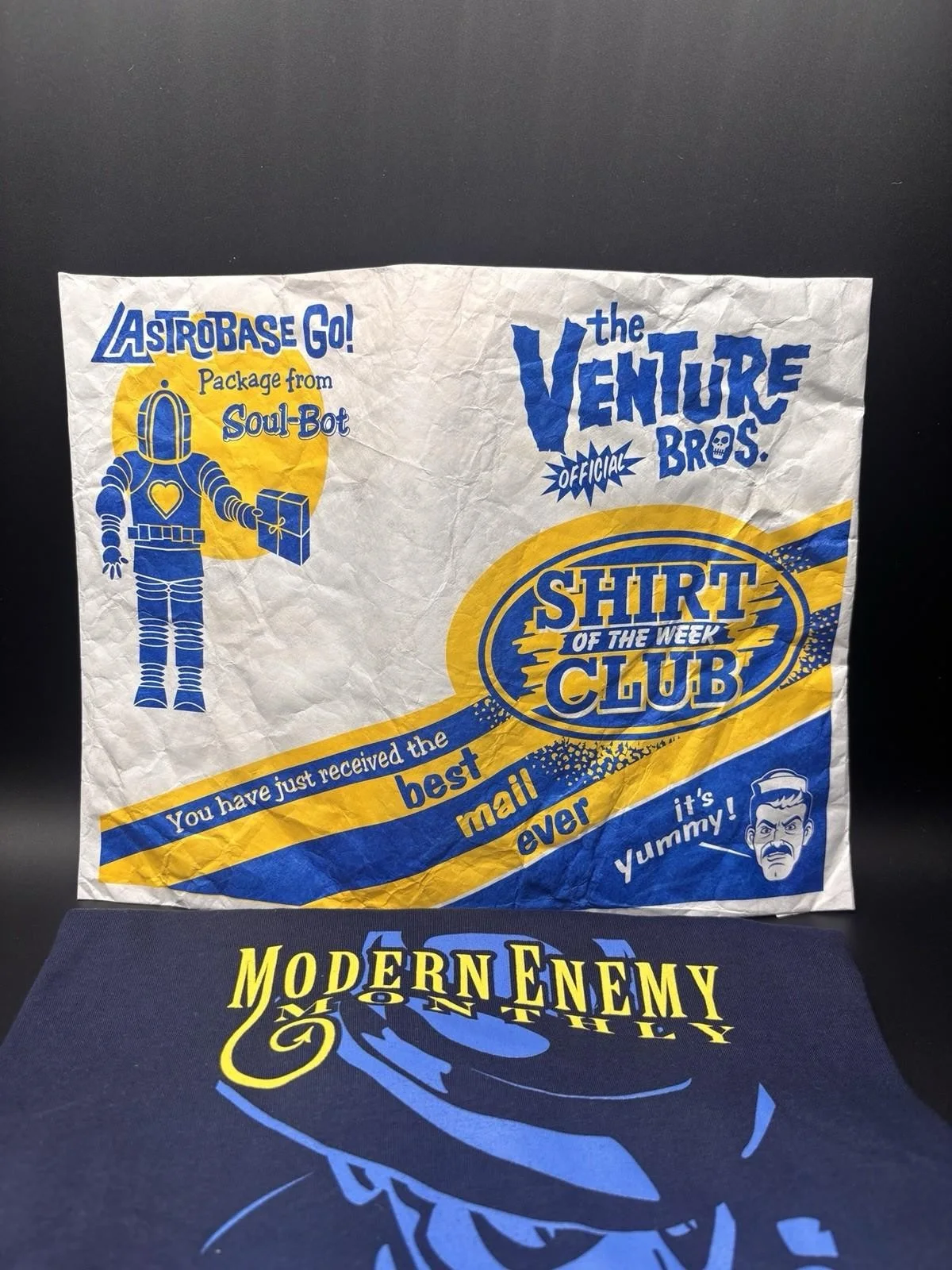 Venture Bros T Shirt Club 2018. No.2 Modern Enemy Morpho. Size L., image 3