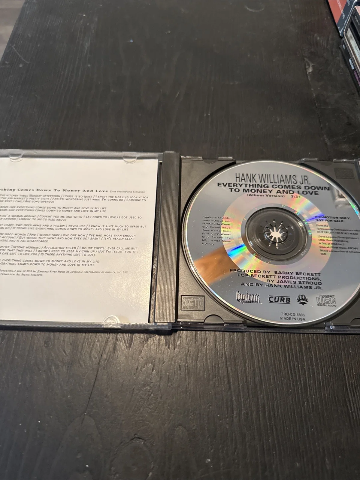Signed Hank Williams Jr. CD, image 3