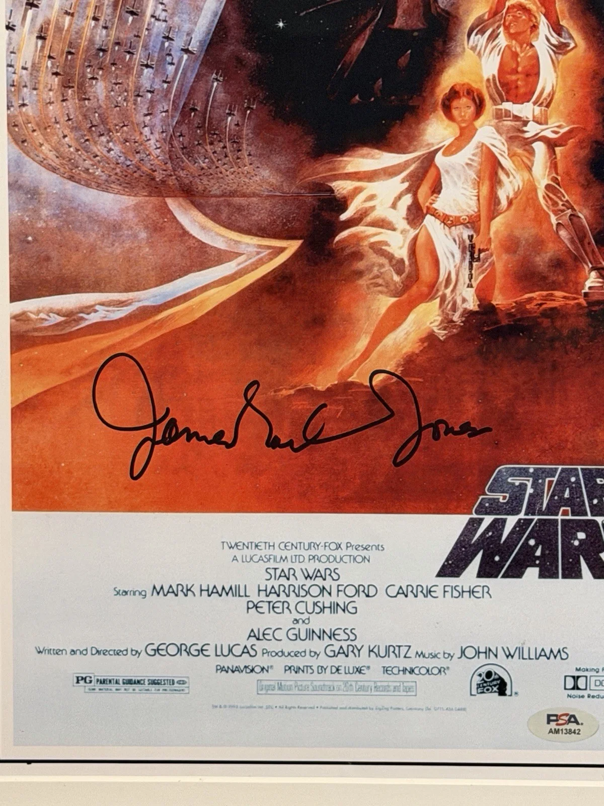 James Earl Jones — JAMES EARL JONES Signed 11x17 Poster-DARTH VADER-STAR WARS-JSA PSA Certified, изображение 2