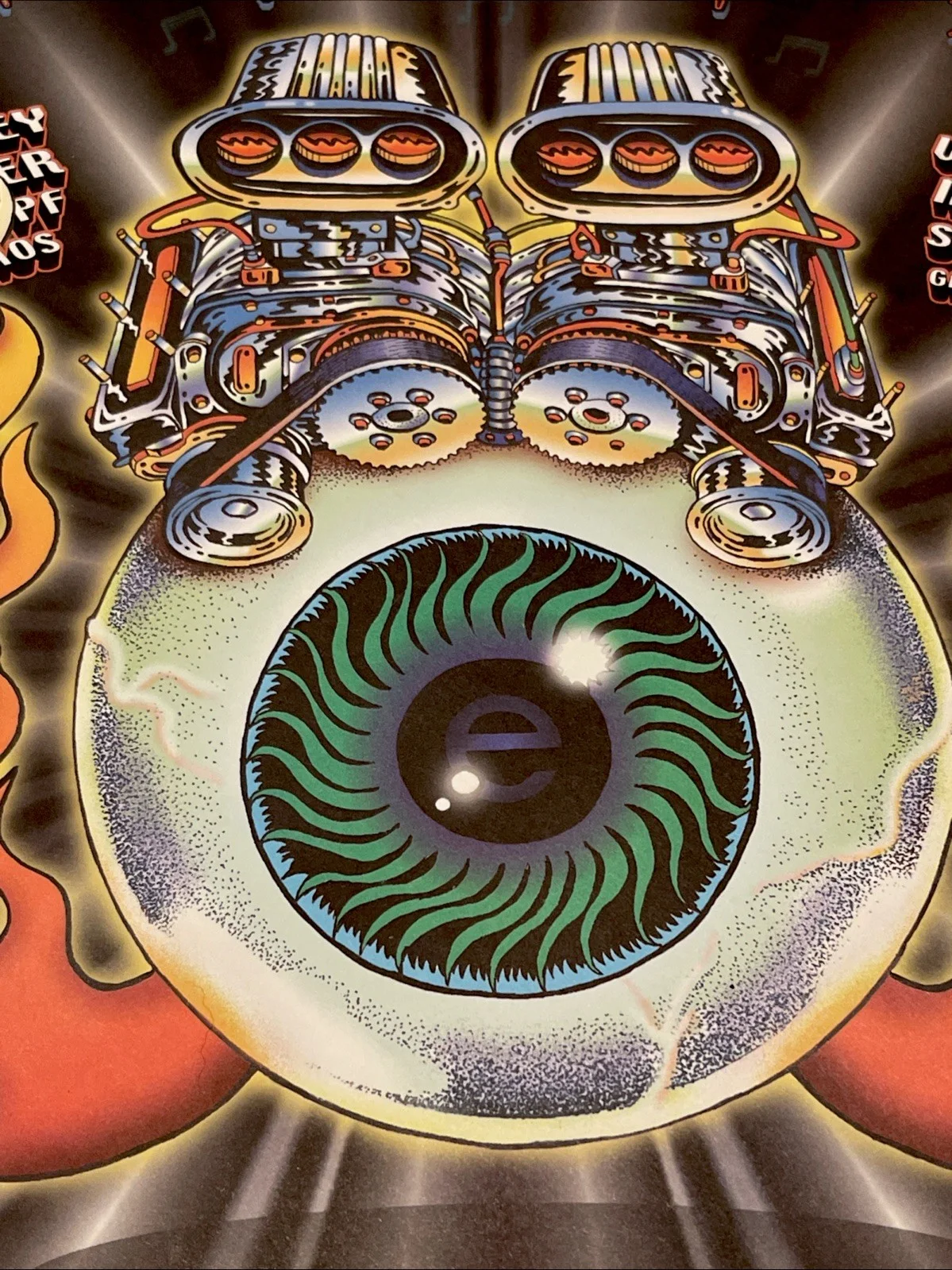 Emek Signed SF Rock Poster Revival Show Rare Print Mouse Kelly Sperry Moscoso 99, изображение 3