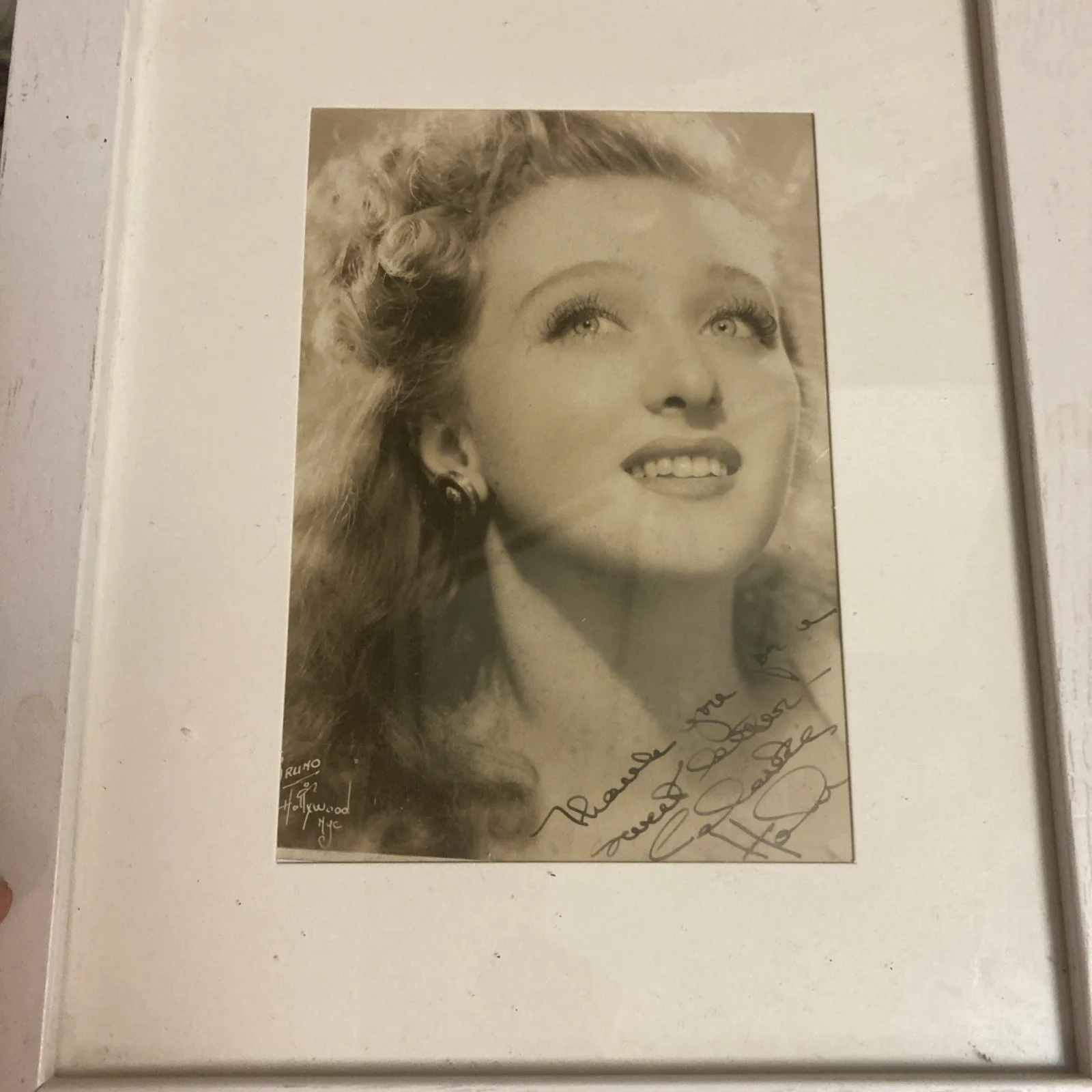 Celeste Holm — CELESTE HOLM - AUTOGRAPHED PHOTOGRAPH 1940'S INKWELL PEN / VINTAGE / OSCAR WIN