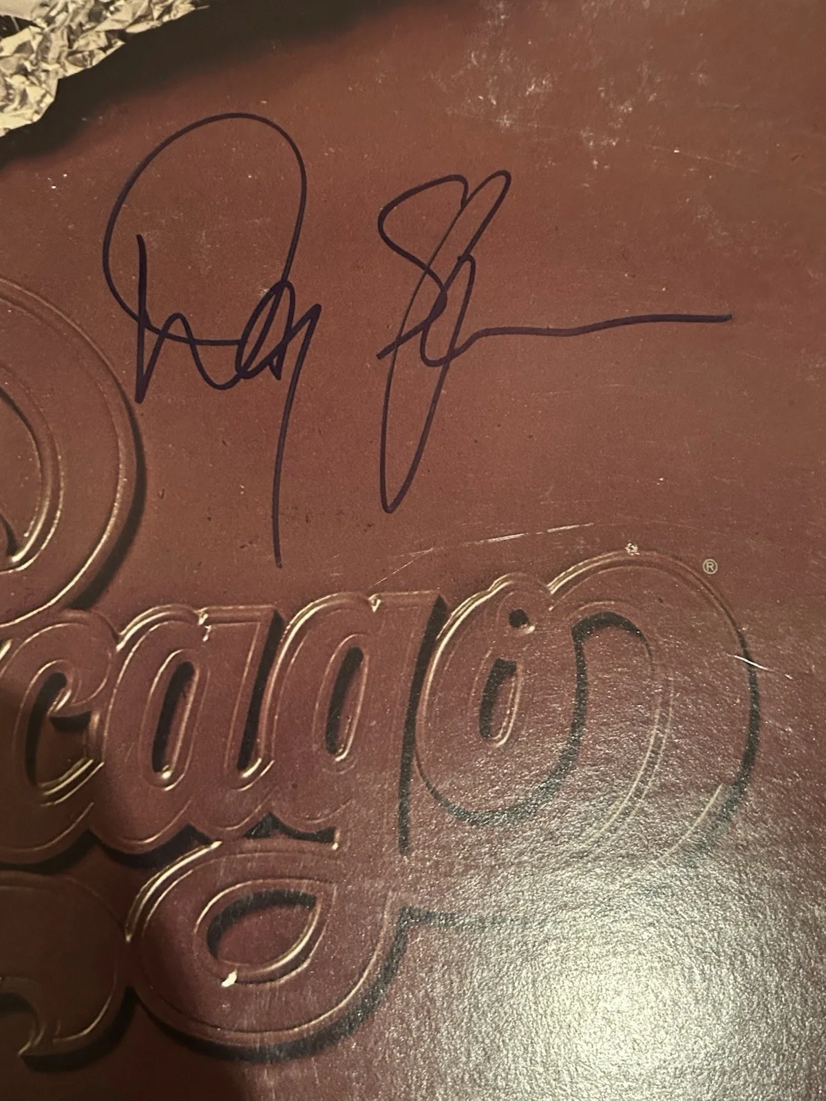 Chicago Signed Vinyl Danny Seraphine Autographed JSA, image 2