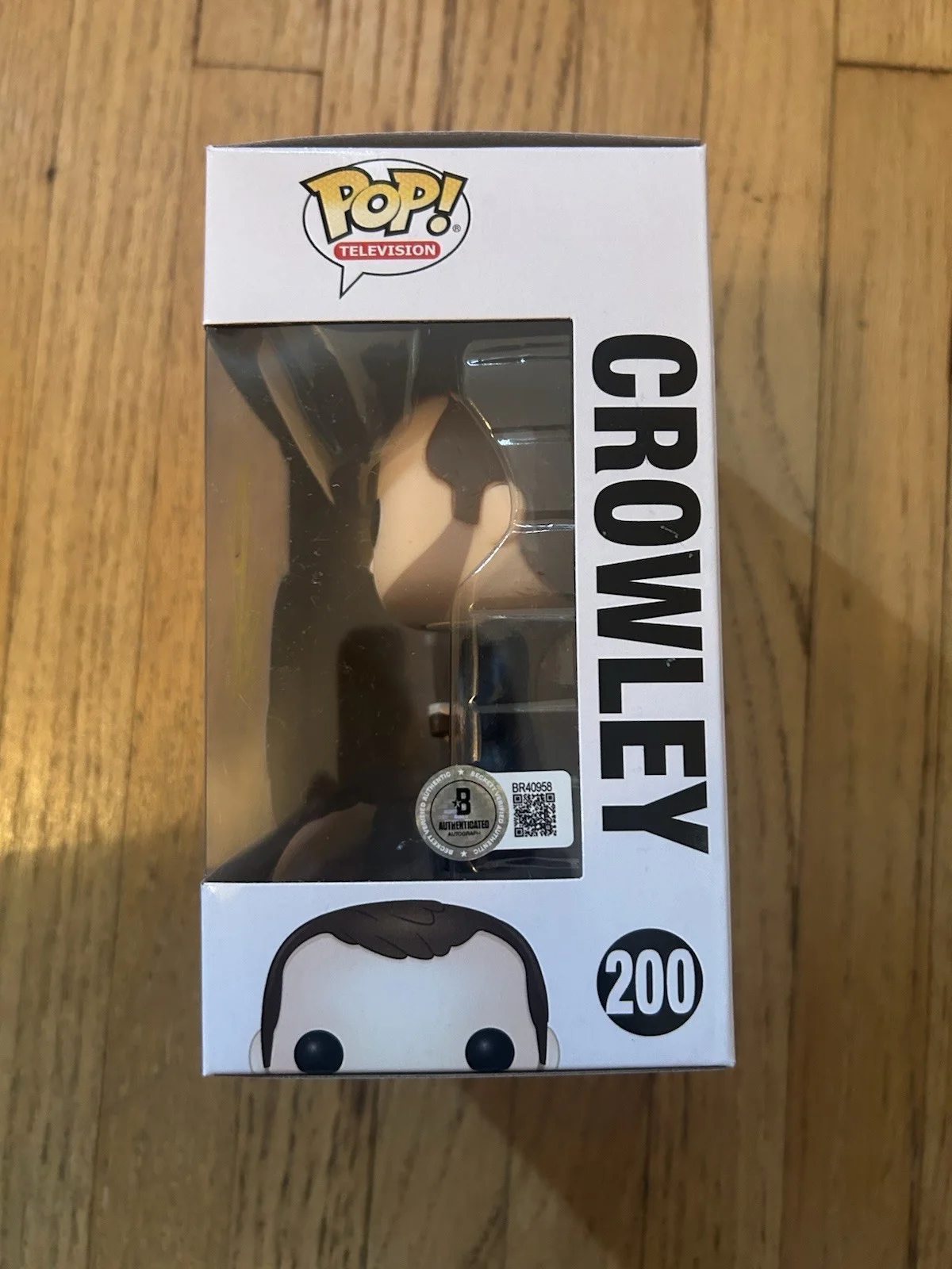 Mark Sheppard Signed Autographed Crowley Funko Pop #200 BAS BECKETT COA AUTH, image 2