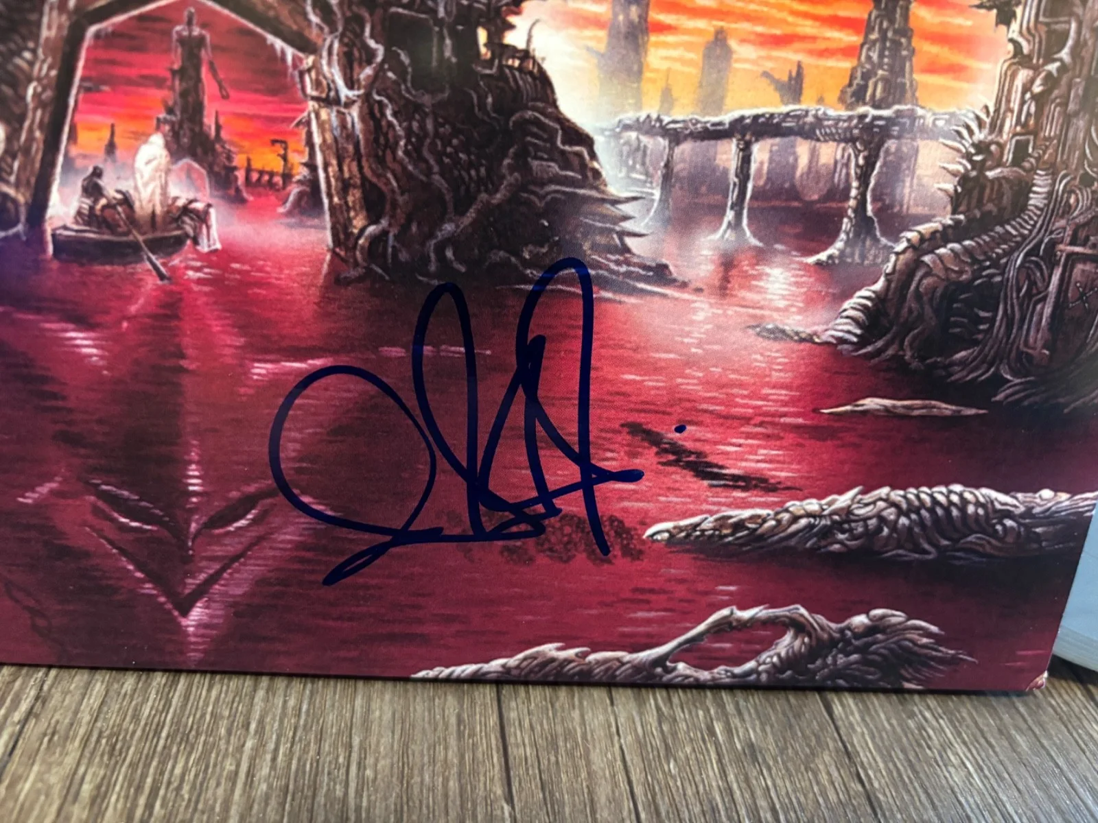 IN FLAMES SIGNED AUTOGRAPHED SILVER LP VINYL COLONY RARE ANDERS & BJORN METAL, image 3