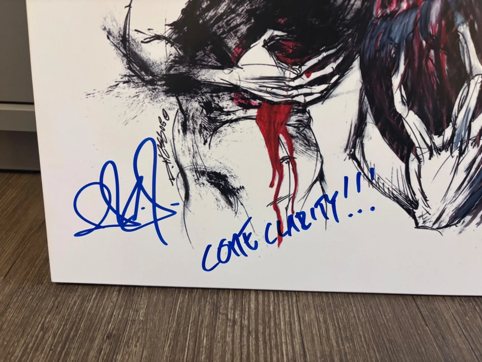 IN FLAMES SIGNED AUTOGRAPHED RED LP VINYL COME CLARITY ANDERS & BJORN RARE W/INS, изображение 2