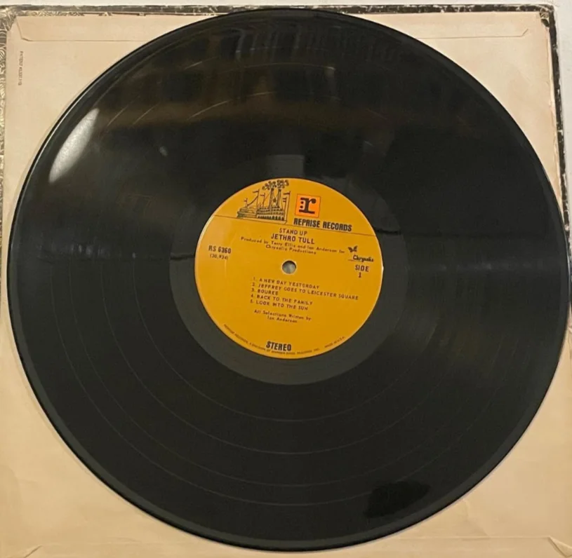 RARE SIGNED Jethro Tull Stand Up Vinyl LP Reprise Records GOOD CONDITION, image 5