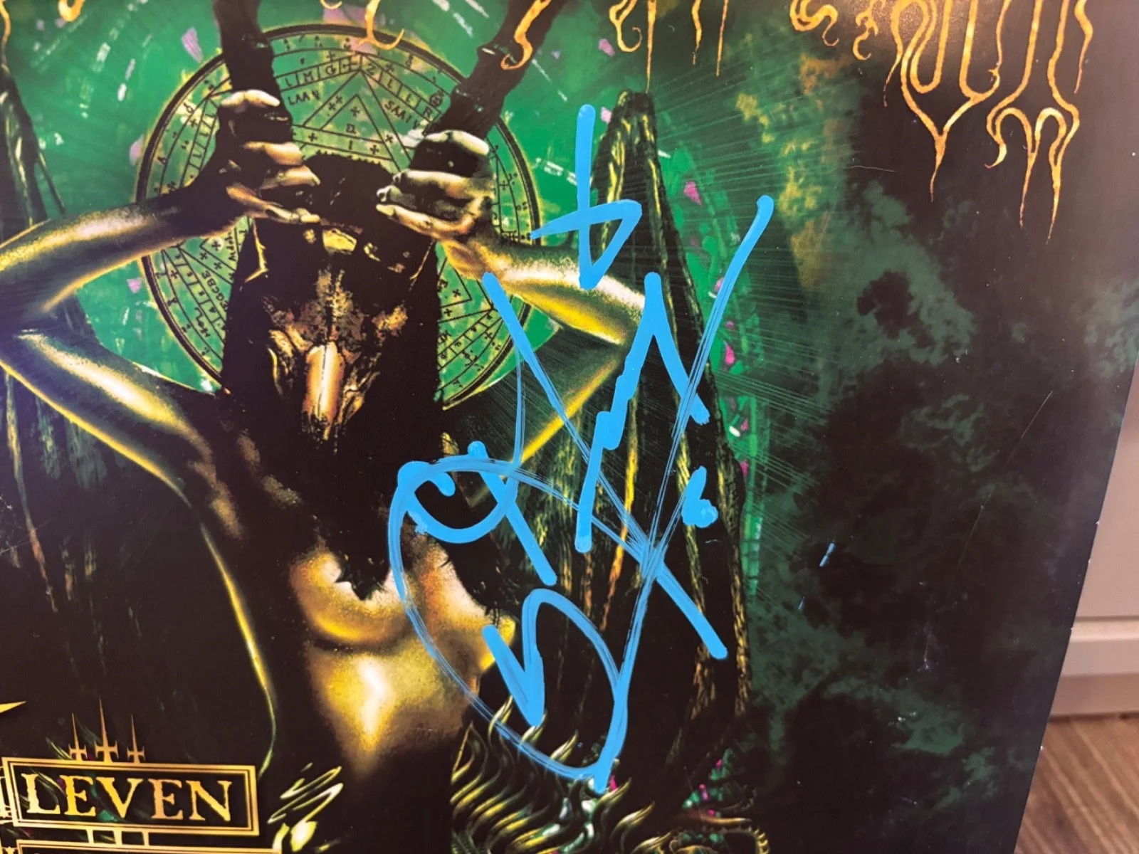 CRADLE OF FILTH SIGNED AUTOGRAPHED LP VINYL ELEVEN BURIAL MASSES RARE DANI FILTH, изображение 2
