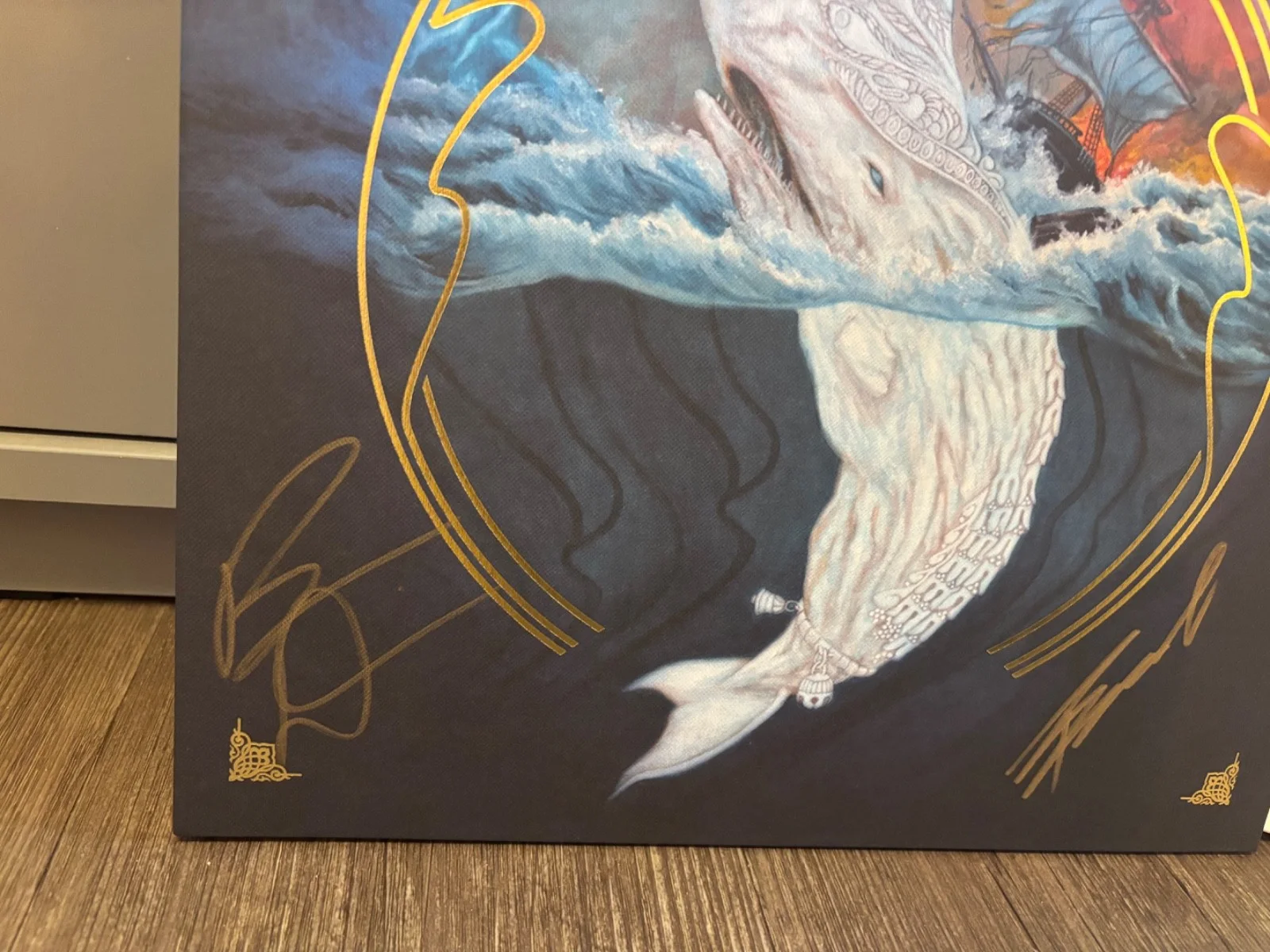 Mastodon Signed Autographed Leviathan LP Colour Vinyl RARE Metal X4 WHOLE BAND, изображение 3
