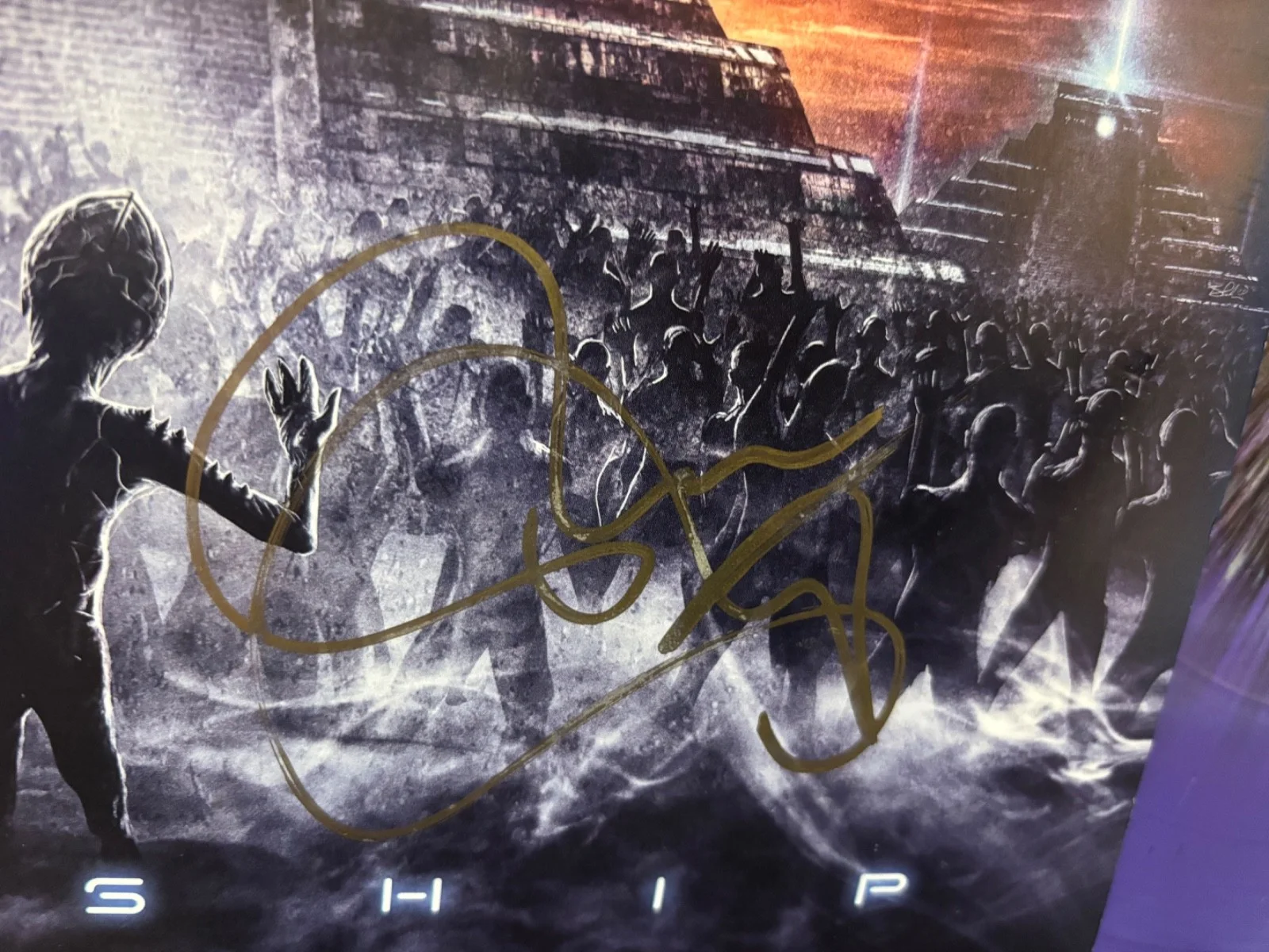 HYPOCRISY SIGNED AUTOGRAPHED LP VINYL PURPLE RARE X4 PAIN METAL PETER TAGTGREN 2, изображение 3